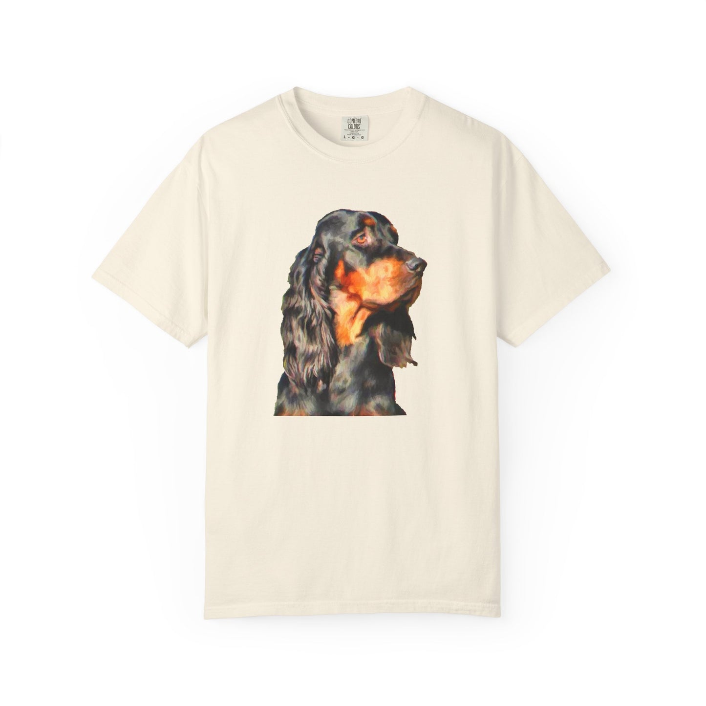 Gordon Setter Unisex-Adult Relaxed Fit Garment-Dyed T-shirt