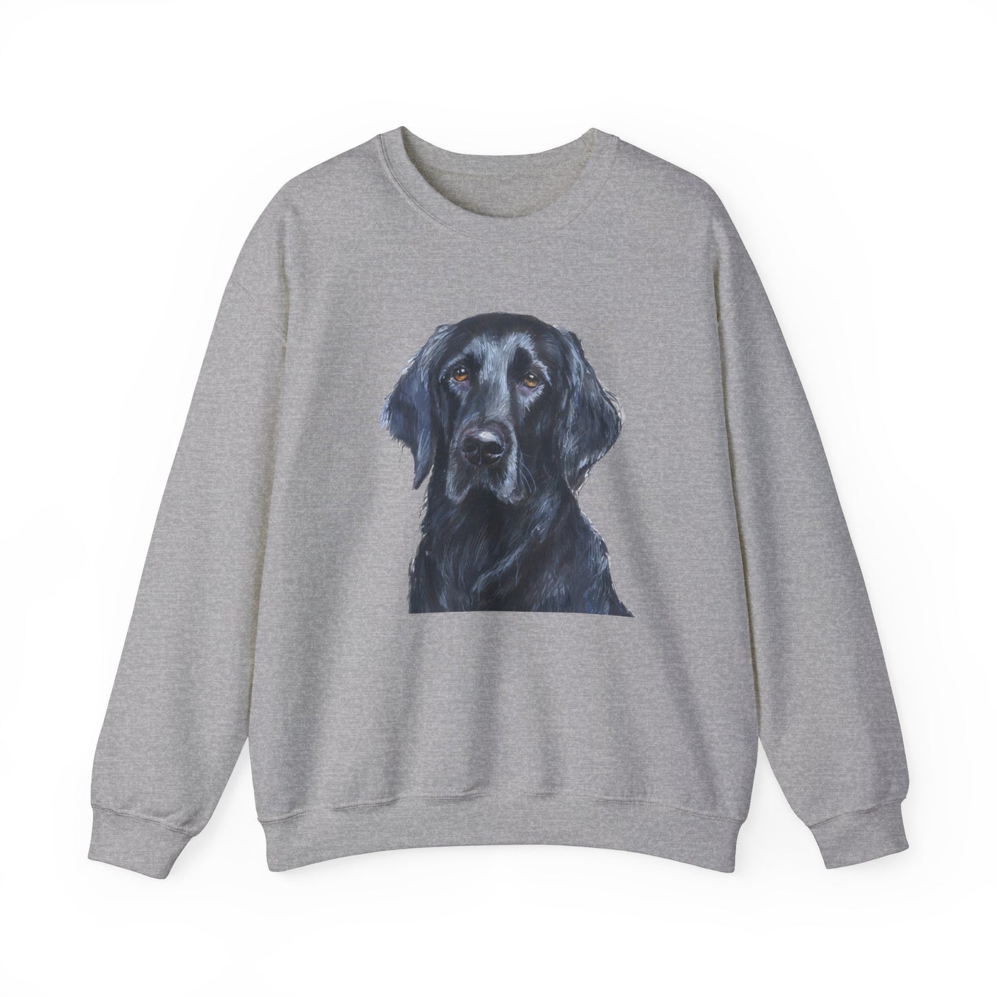 Flat-Coated Retriever 50/50 Blend Crewneck Sweatshirt