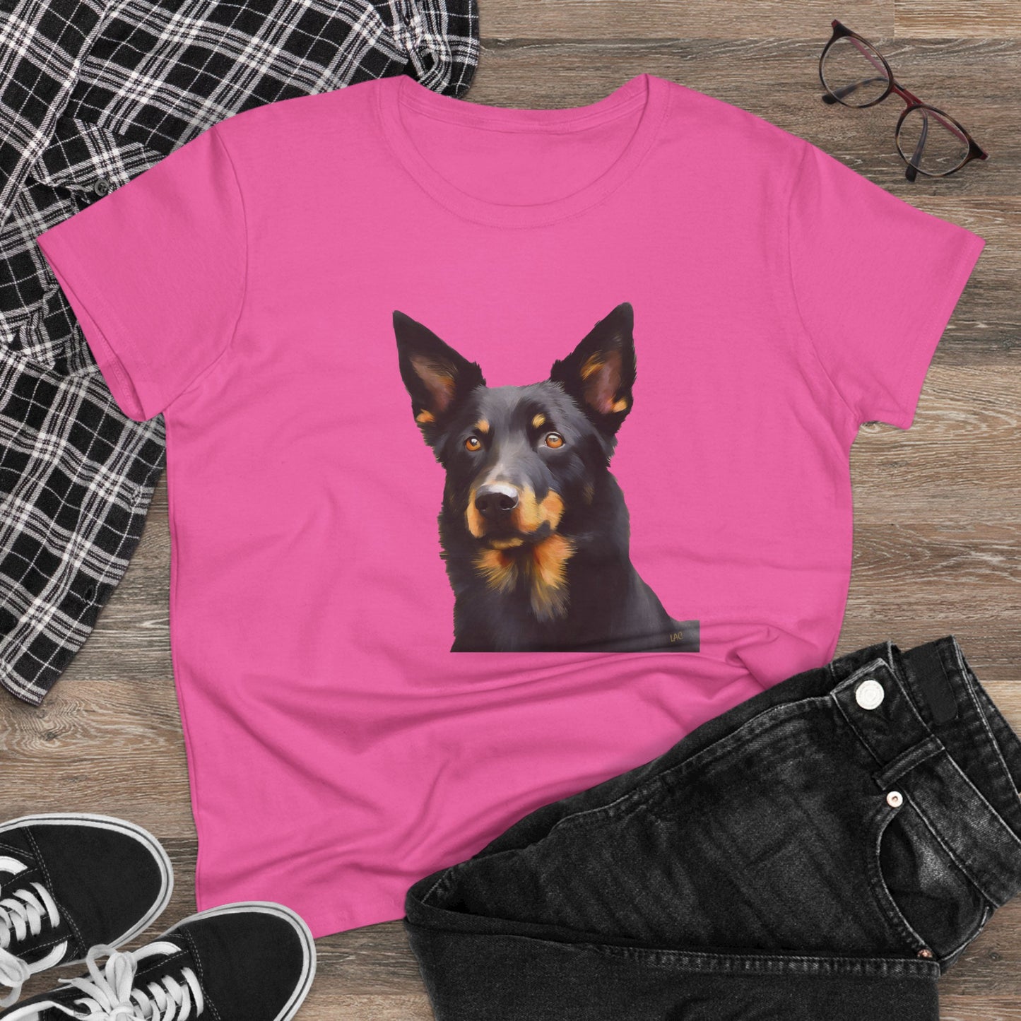 Australian Kelpie #2 Women's Midweight Cotton Tee