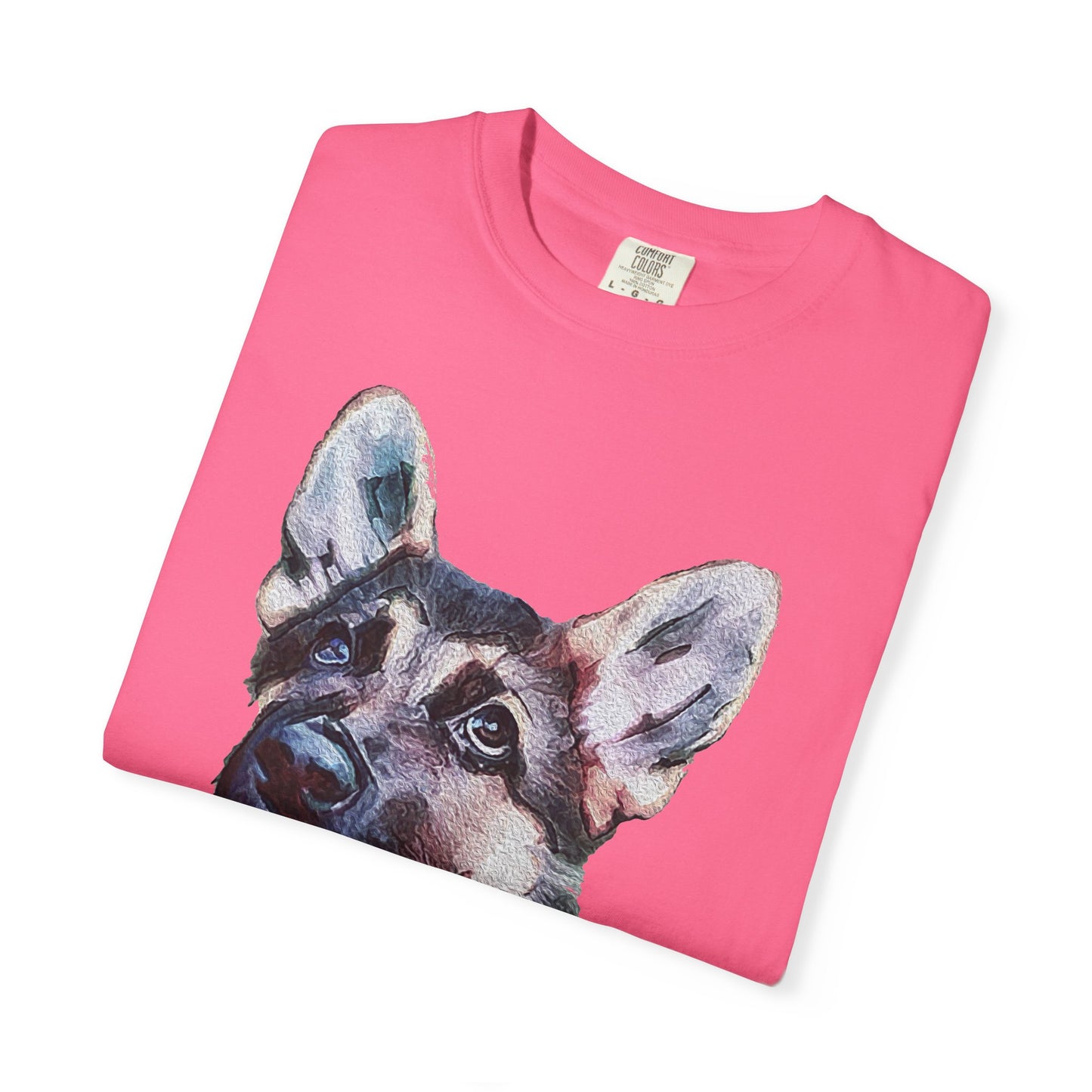 German Shepherd 'Sly' Unisex Relaxed Fit Garment-Dyed T-shirt
