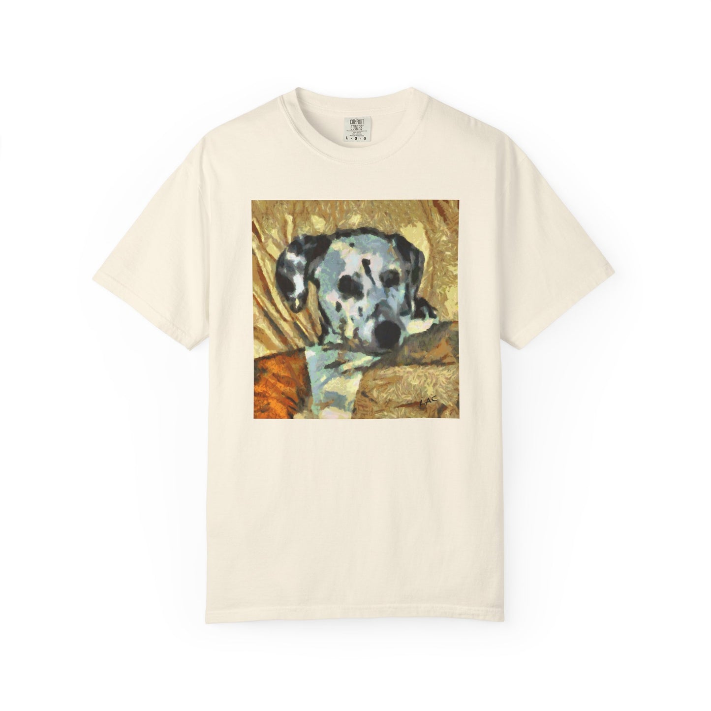 Dalmatian 'Breakfast Time' Unisex Relax Fit Garment-Dyed T-shirt