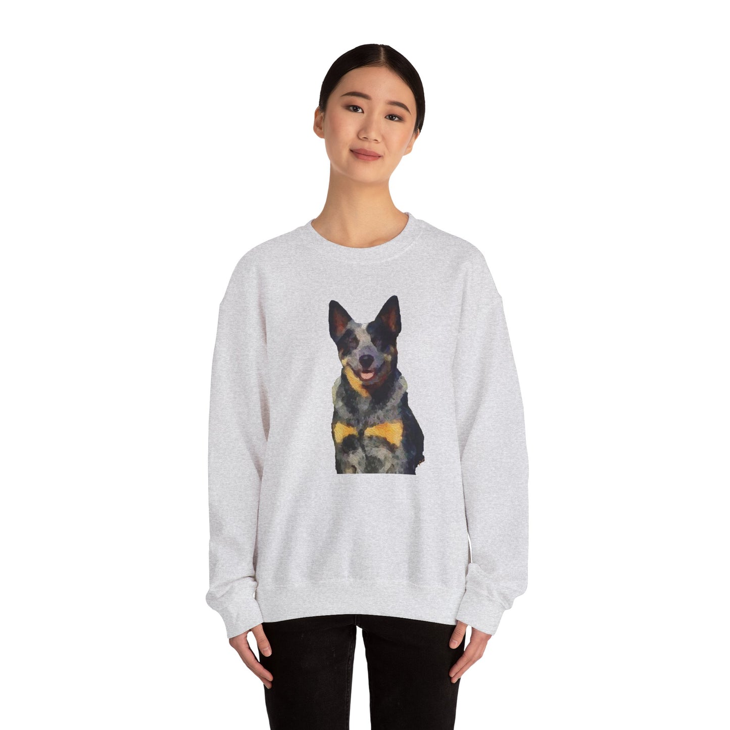 Blue Heeler 'Bailey' - Australian Cattle Dog Unisex 50/50 Crewneck Sweatshirt
