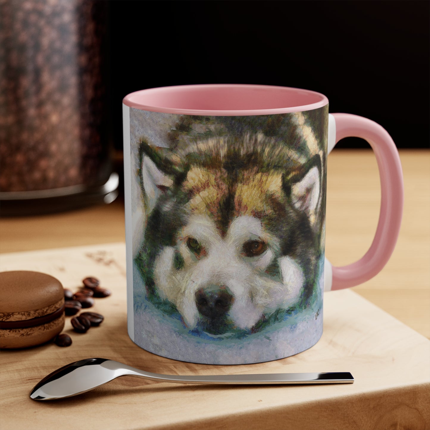 Alaskan Malamute Accent Coffee Mug, 11oz