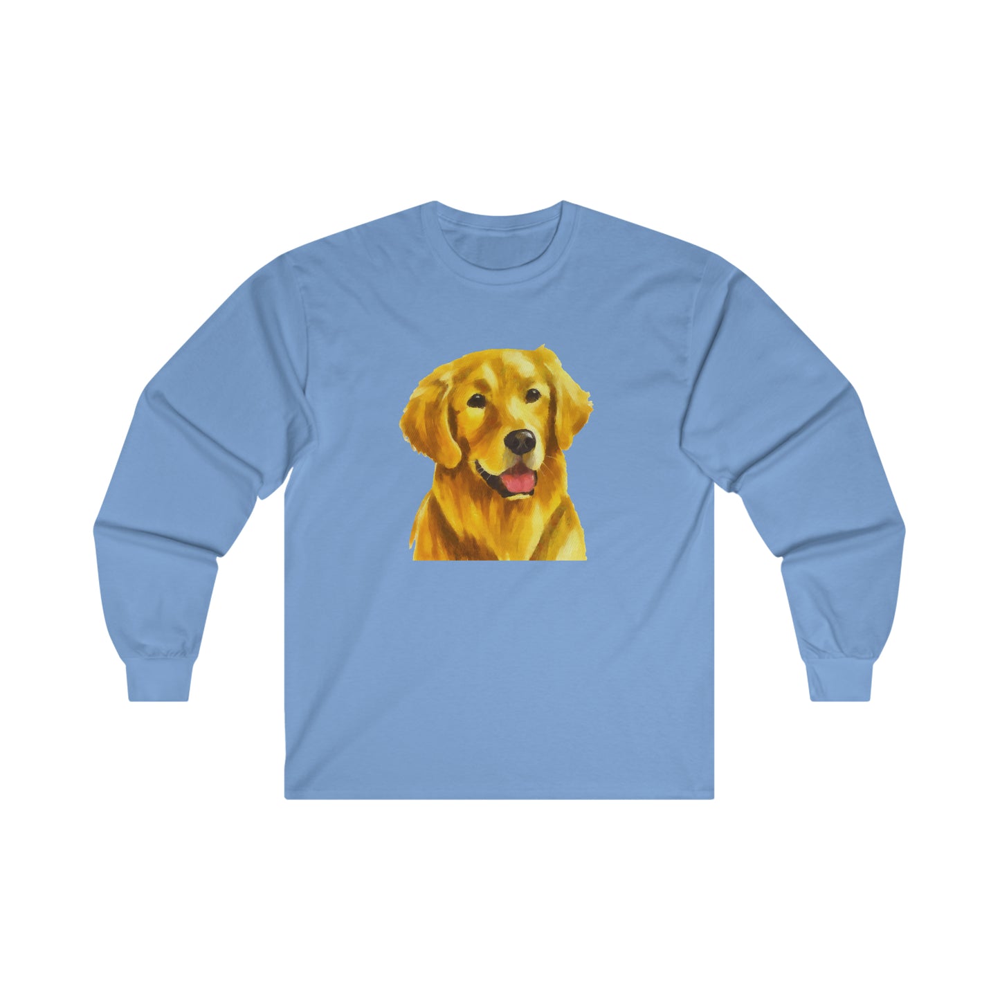 Beau the Golden Retriever Unisex Cotton Long Sleeve Tee