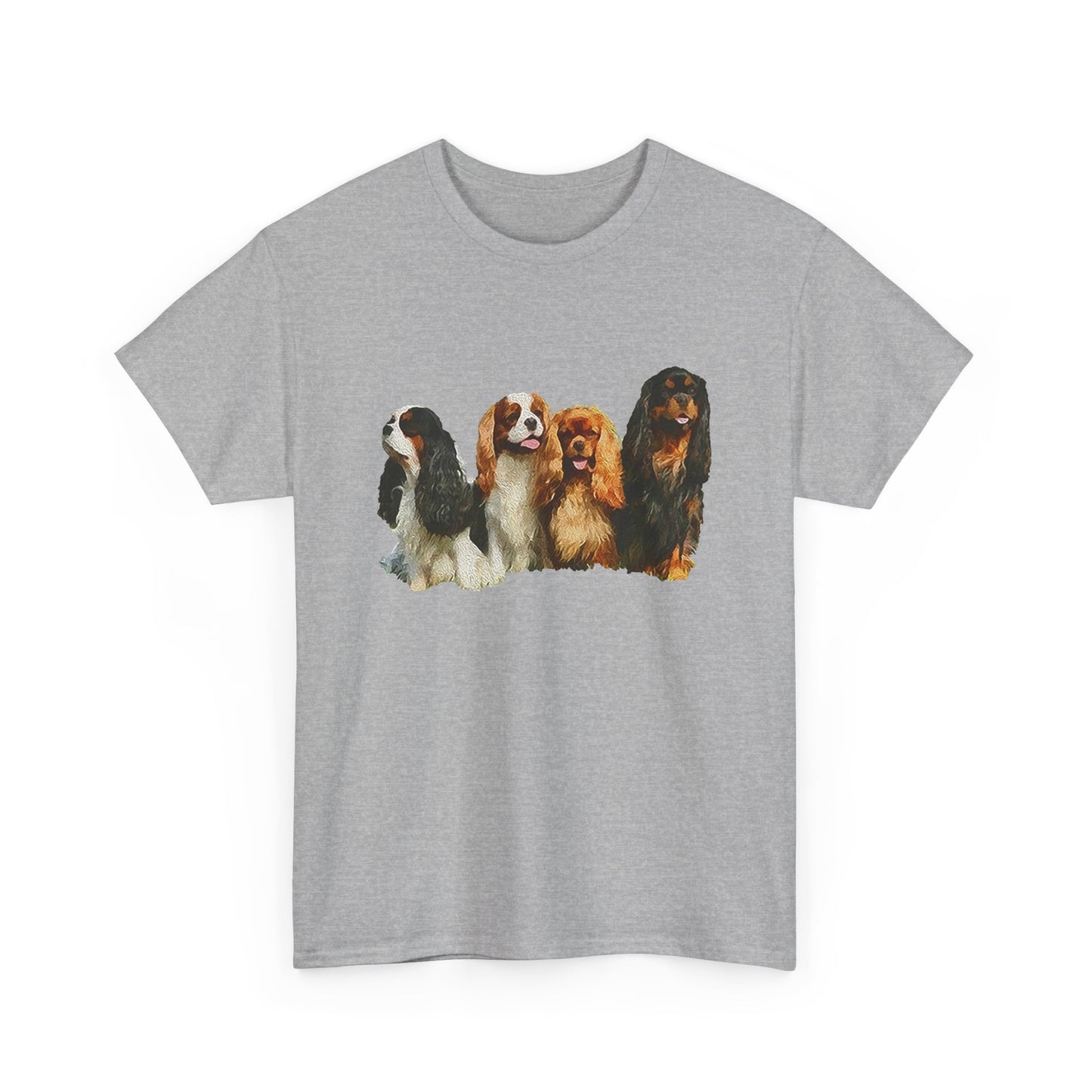 King Charles Spaniel Cavalier Club Unisex Heavy Cotton Tee