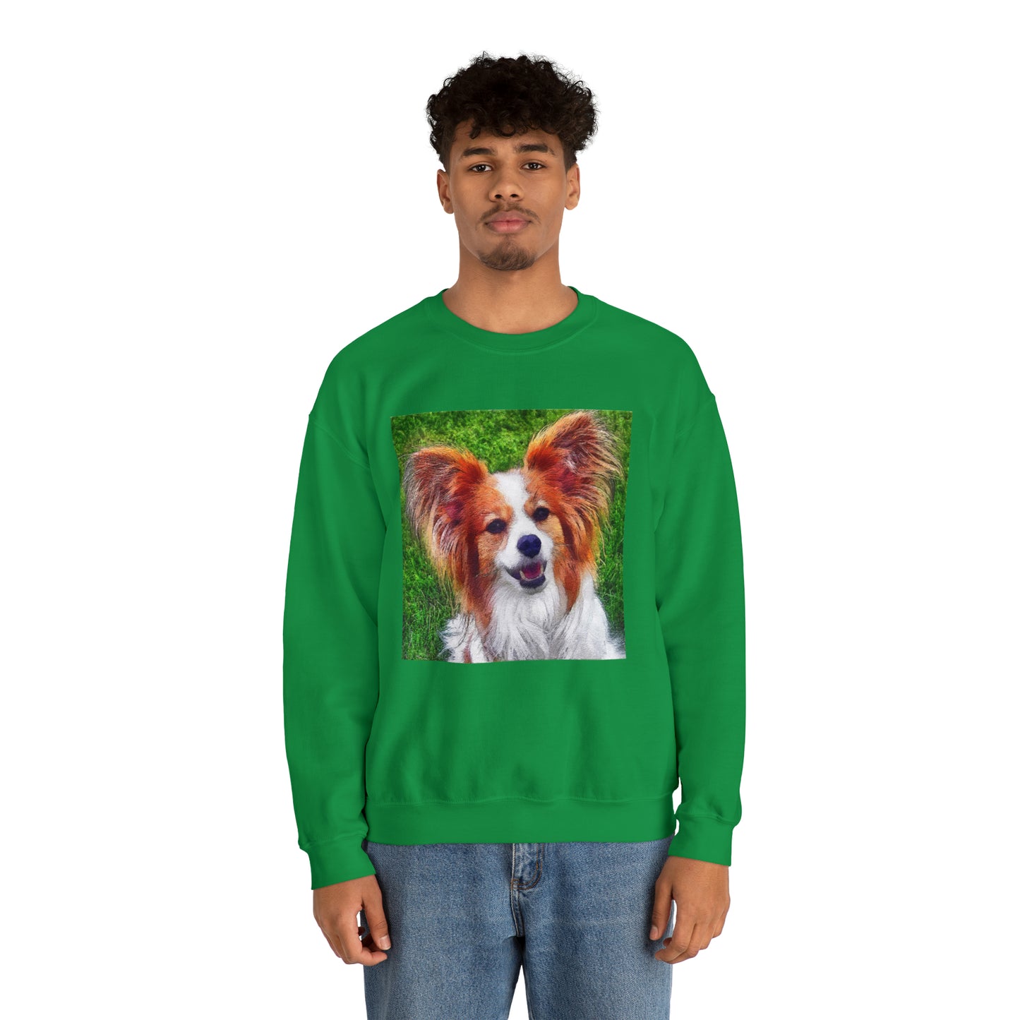 Papillon Unisex 50/50 Crewneck Sweatshirt