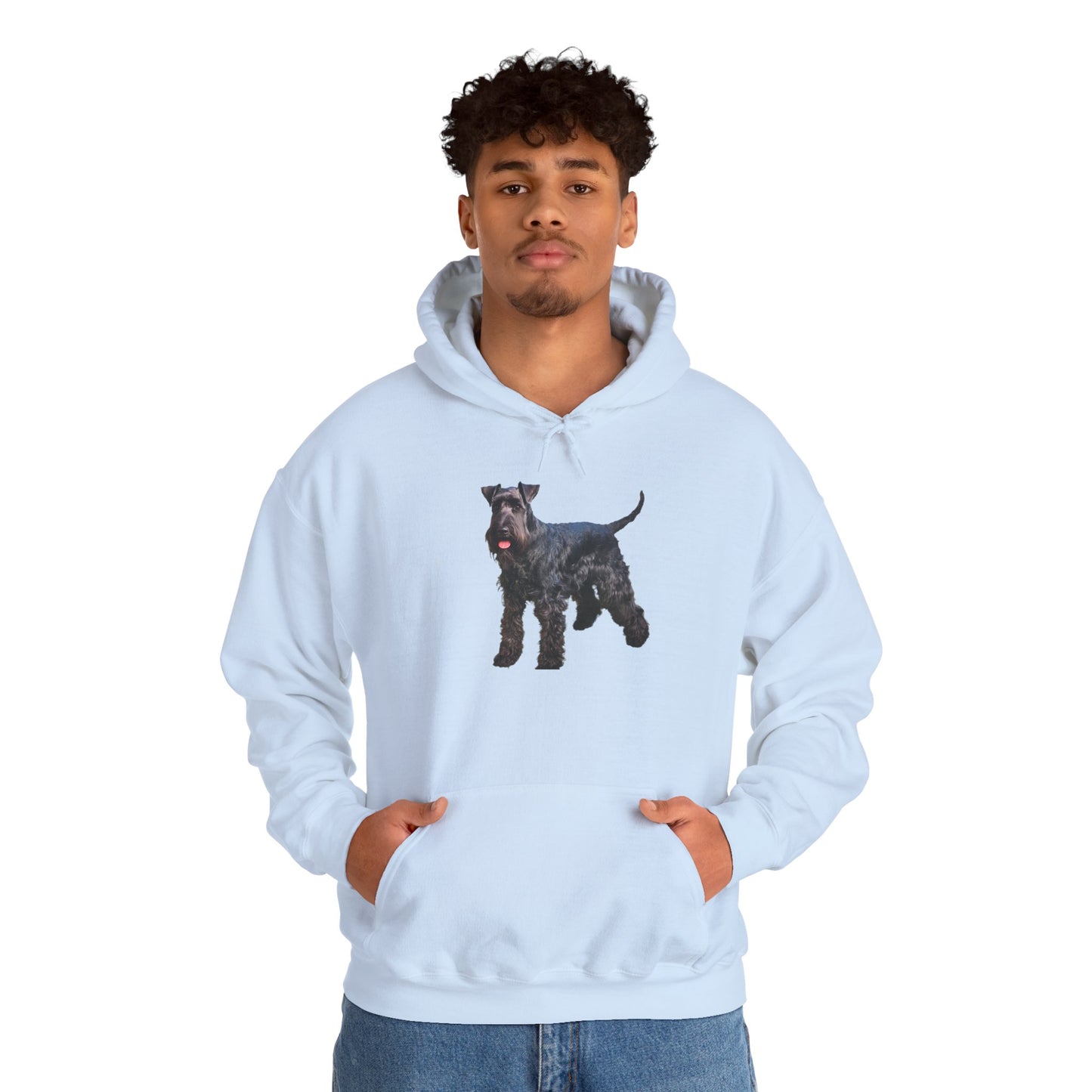 Kerry Blue Terrier 50/50 Hooded Sweatshirt