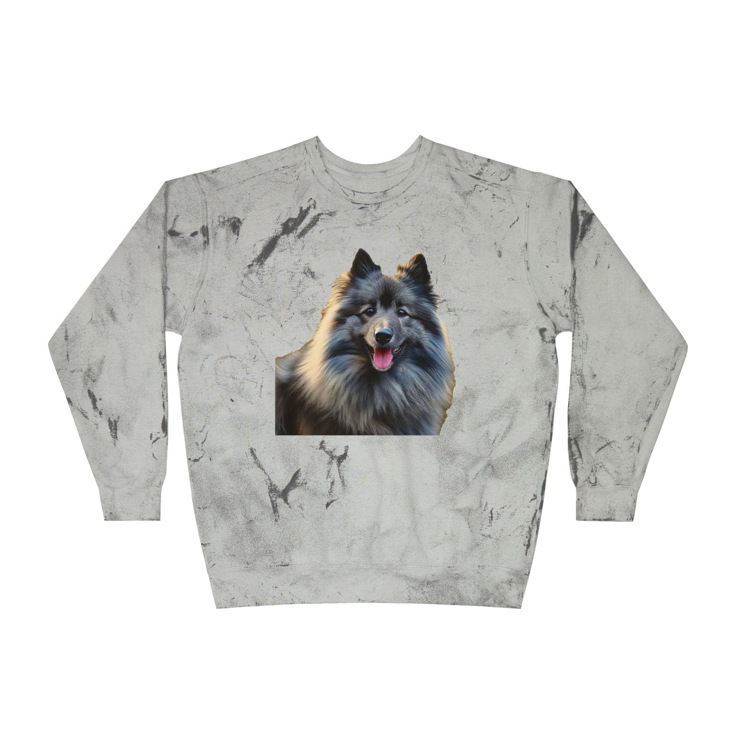 Keeshond - Unisex Color Blast Crewneck Sweatshirt