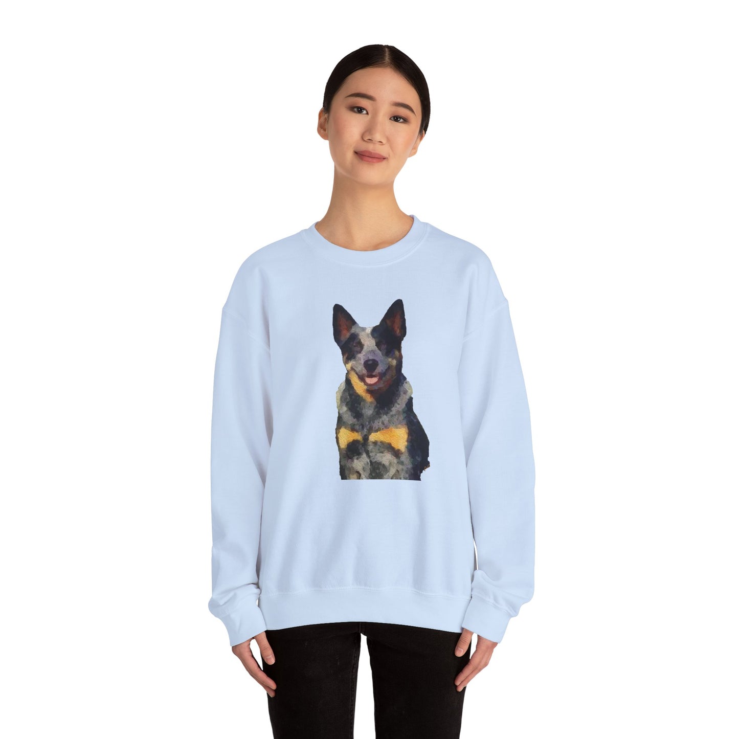 Blue Heeler 'Bailey' - Australian Cattle Dog Unisex 50/50 Crewneck Sweatshirt