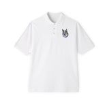 Alaskan Klee Kai Men's Piqué Polo Shirt - Elegance in Comfort