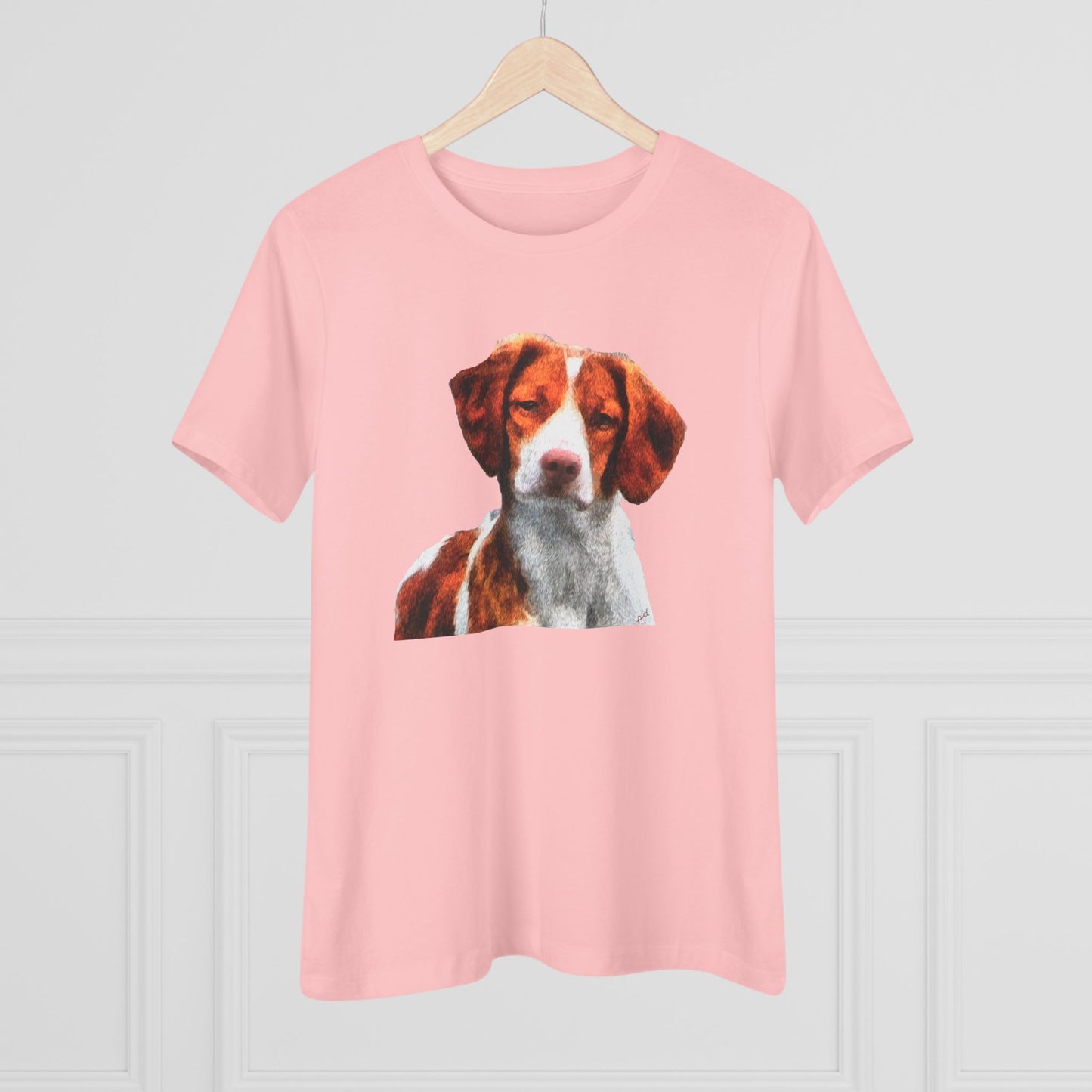 Brittany Spaniel 'Gunner' Women's Relaxed Fit Cotton Tee