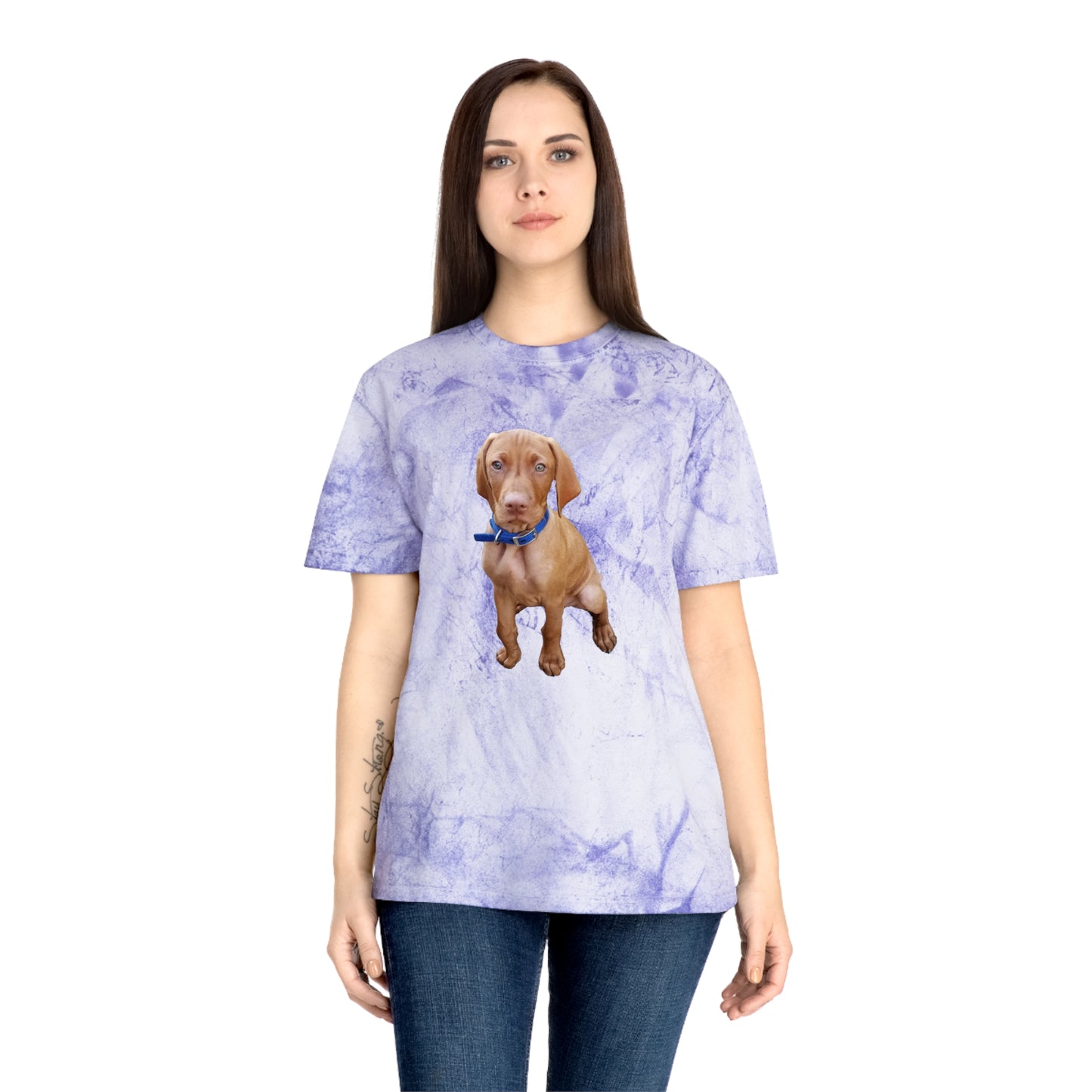 Vizsla 'Augie' Unisex Cotton Color Blast T-Shirt