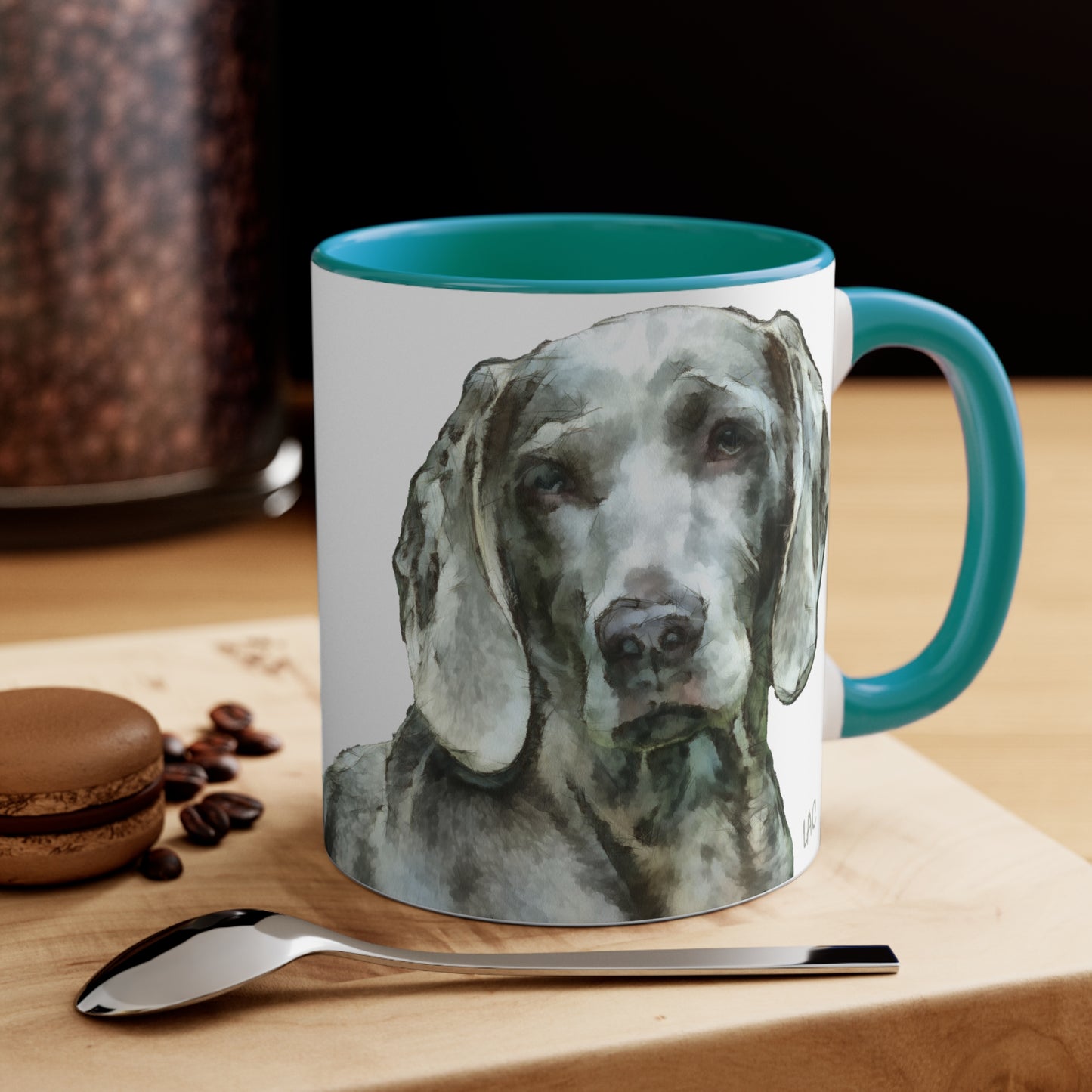 Weimaraner 'Greyson' Accent Coffee Mug, 11oz