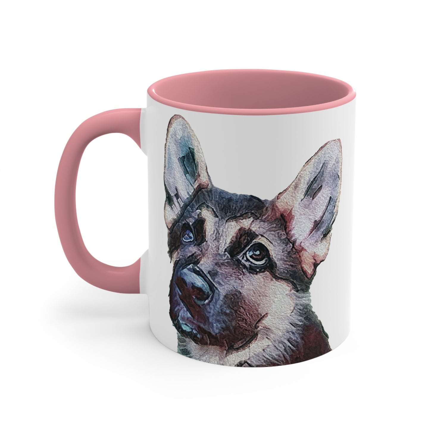 German Shepherd 'Sly' Accent Coffee Mug, 11oz