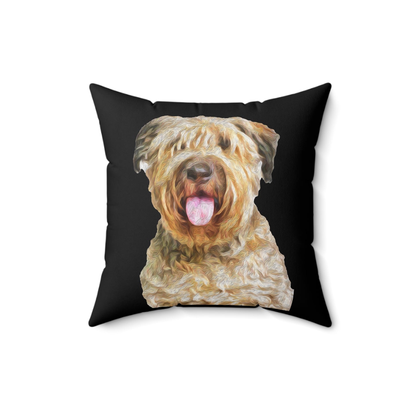 Bouvier des Flandres - Spun Polyester Throw Pillow