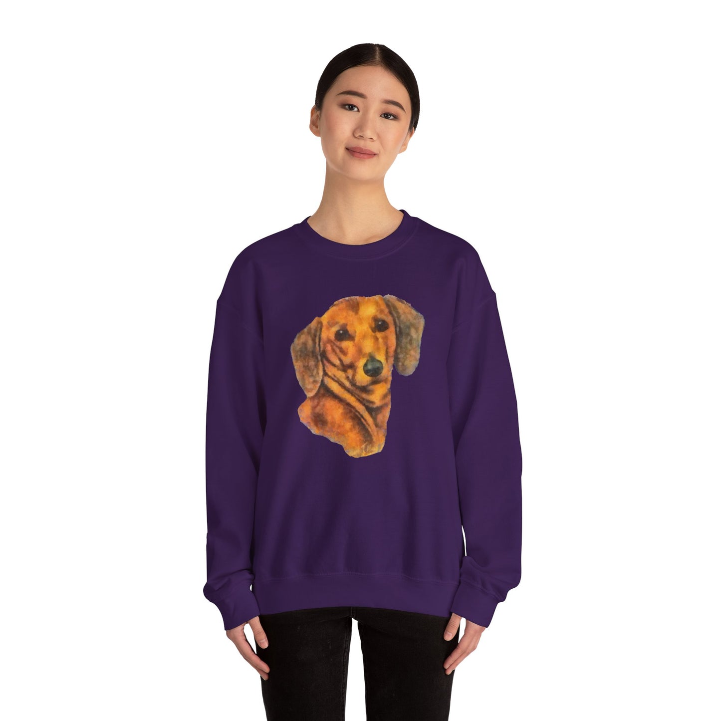 Dachshund 'Doxie #1' Unisex 50/50 Crewneck Sweatshirt