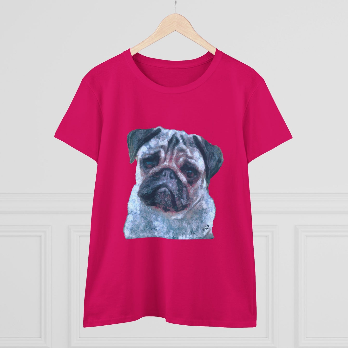Pug 'Pompey' Women's Midweight Cotton Tee