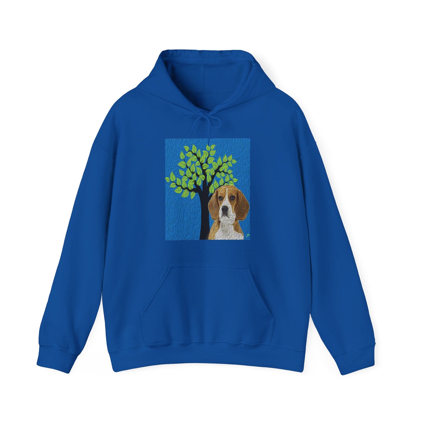 Beagle 'Hopper' Unisex 50/50 Hoodie