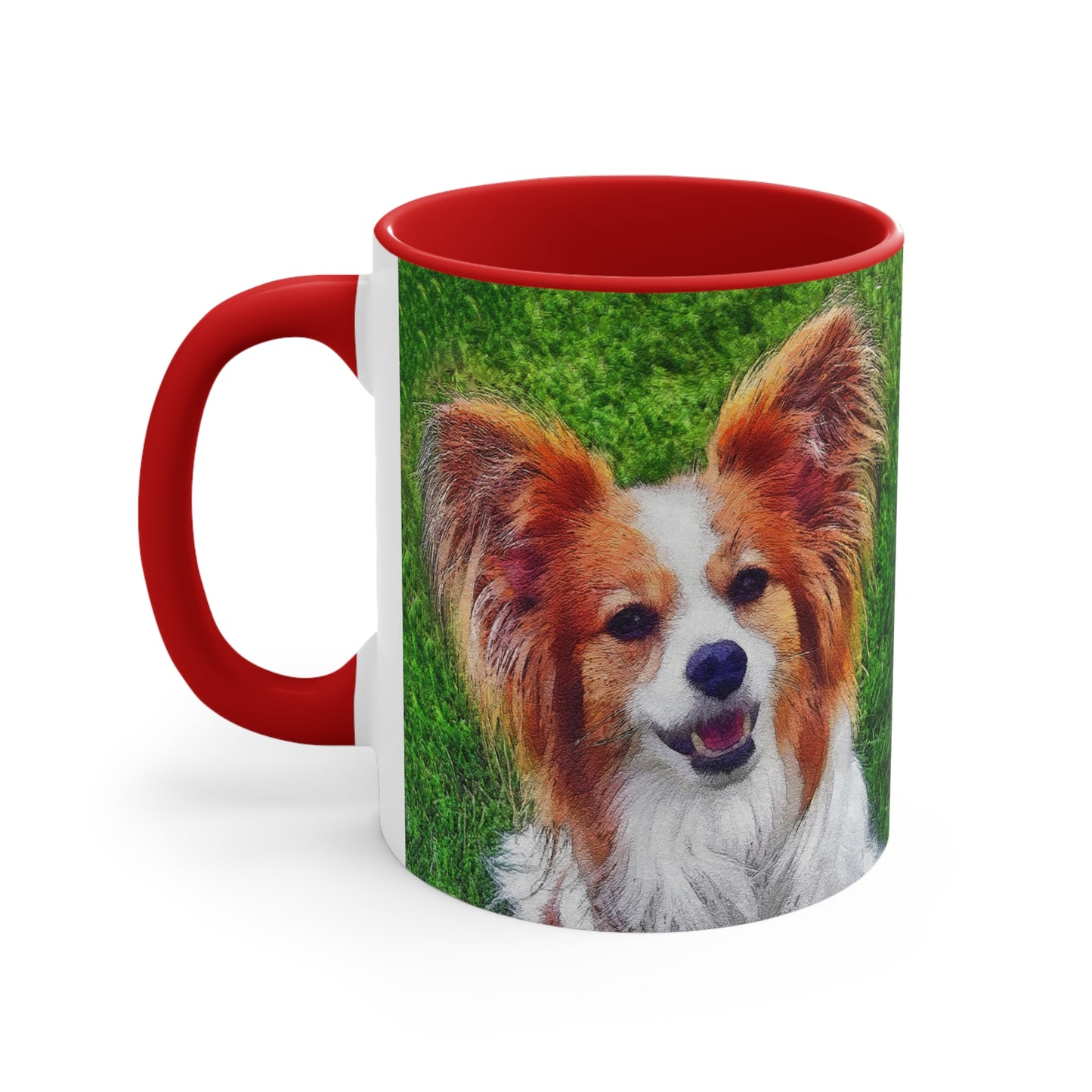 Papillon Ceramic Accent Coffee Mug, 11oz