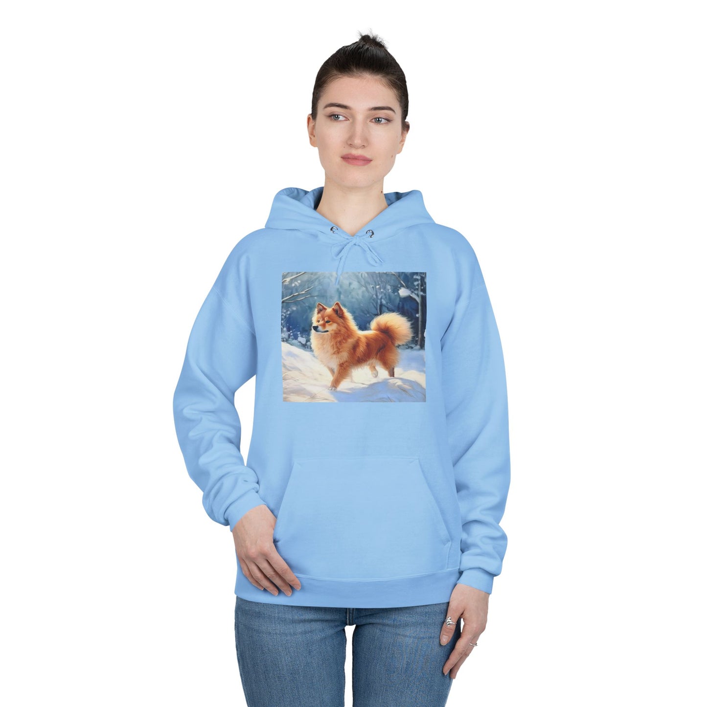 Finnish Spitz - Cozy Fleece Lined Pullover Hoodie