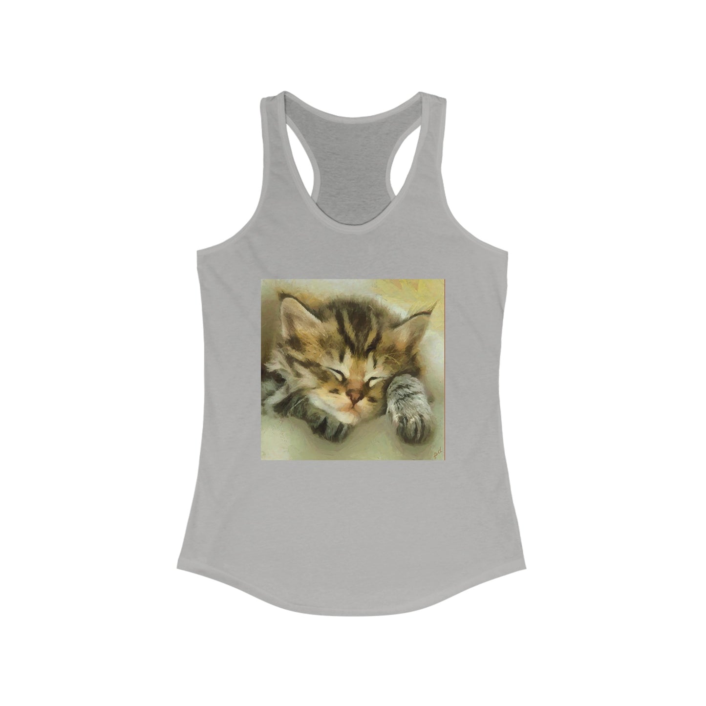 Sleepy Brucie the Cat - Women's Racerback Tank