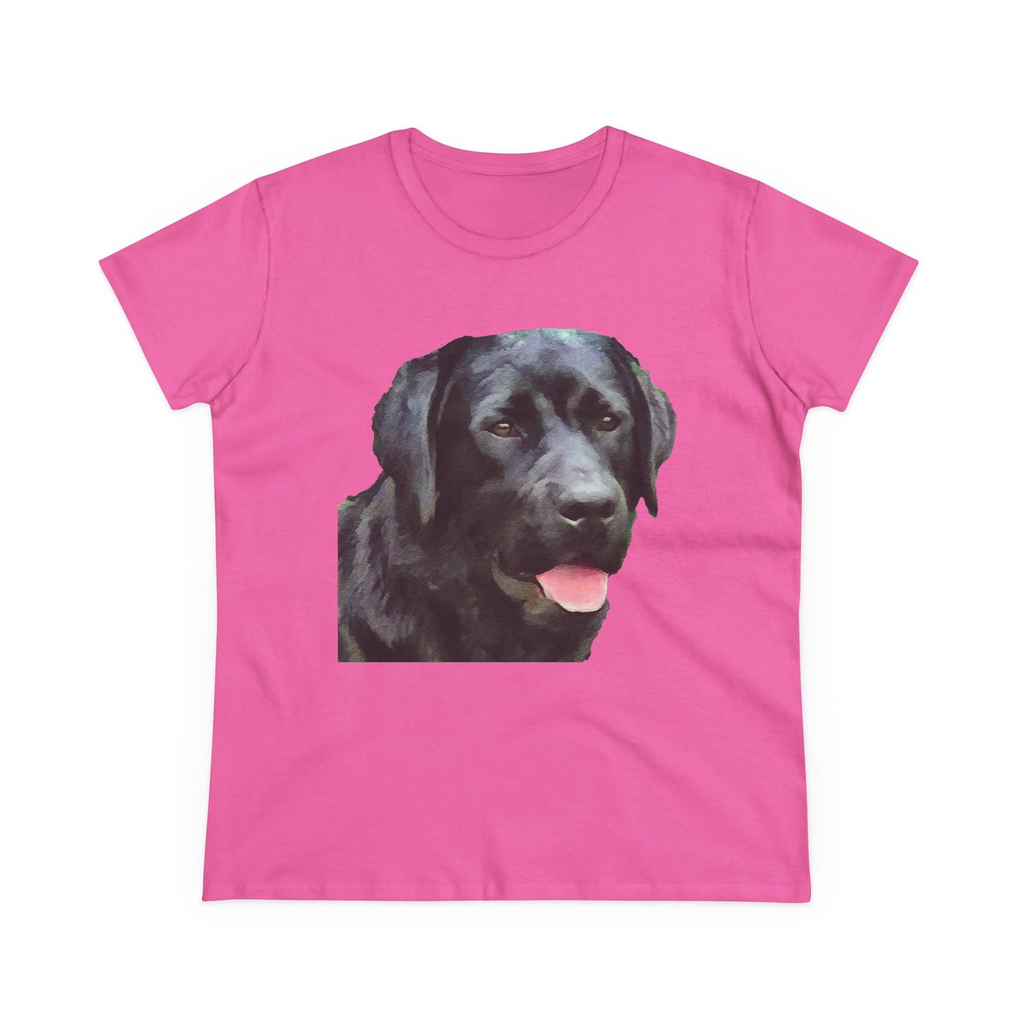 Black Lab 'Rizzo' - Labrador Retriever Women's Midweight Cotton Tee