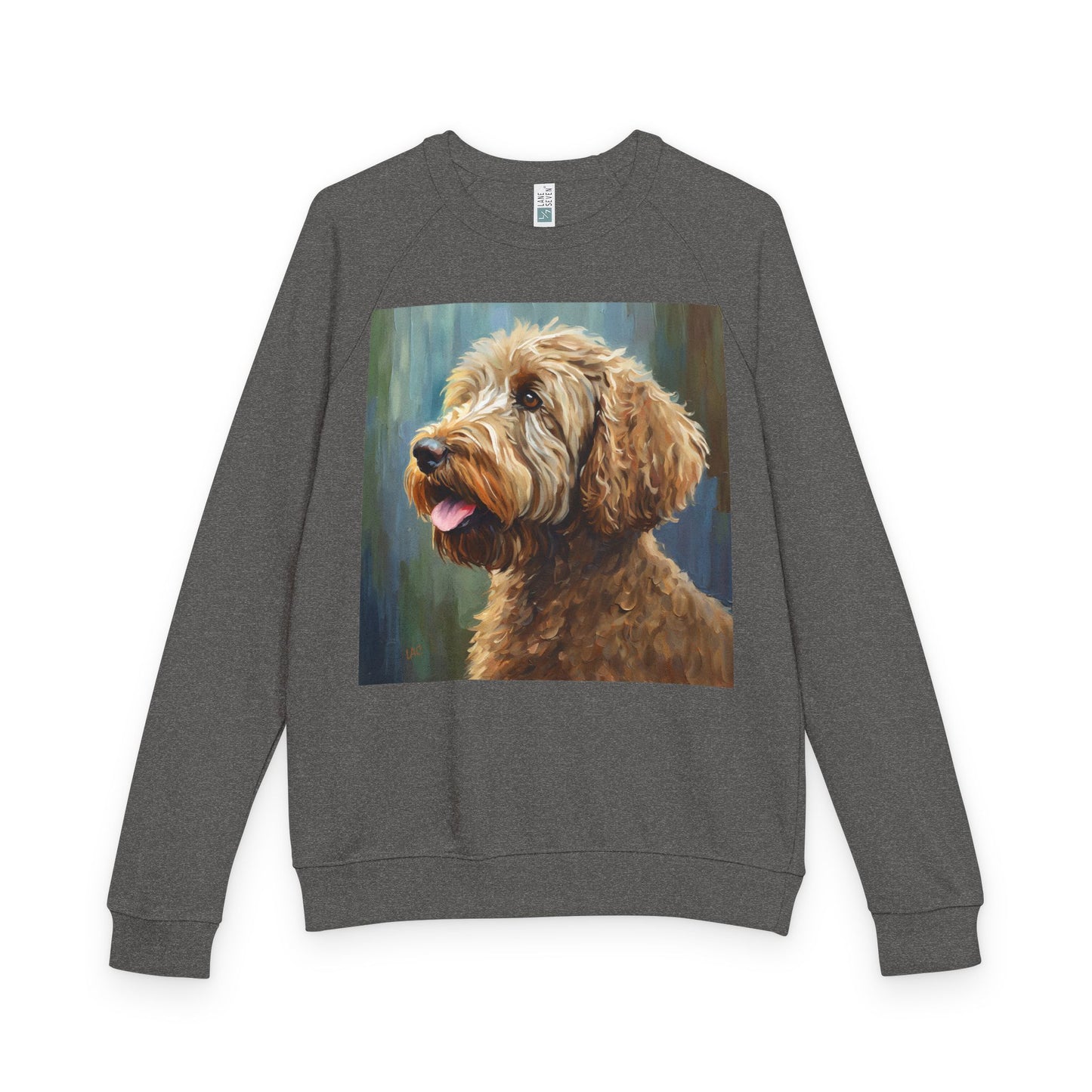 Labradoodle Unisex French Terry Raglan Crewneck