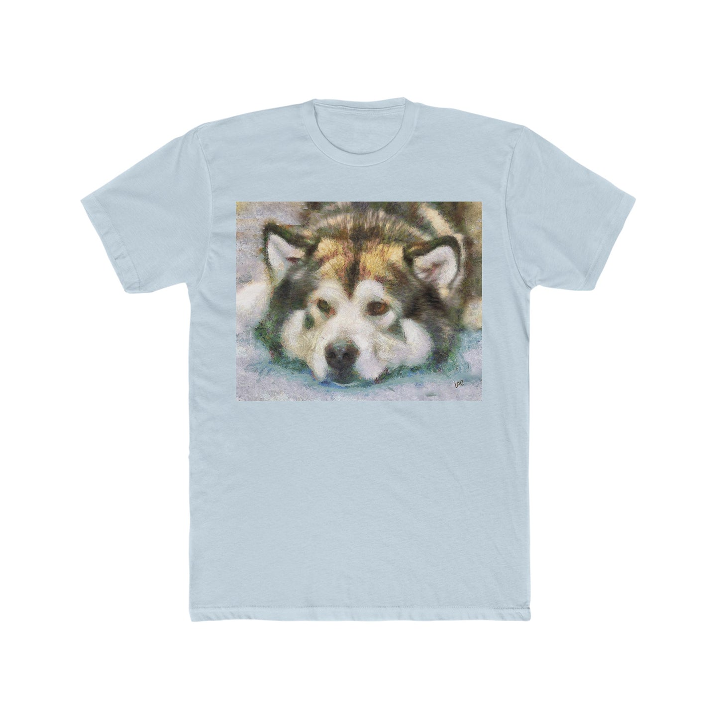 Malamute 'Eyak' -- Men's Fitted Cotton Crew Tee