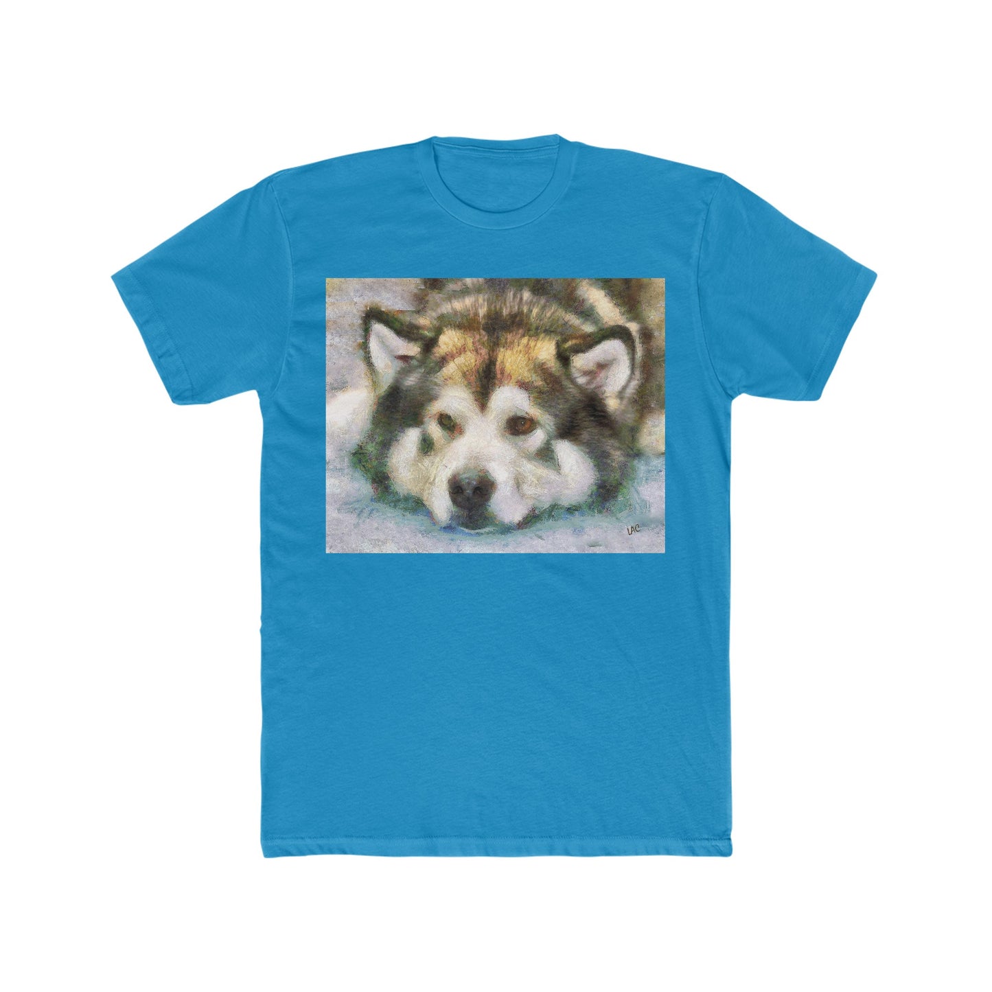 Malamute 'Eyak' -- Men's Fitted Cotton Crew Tee