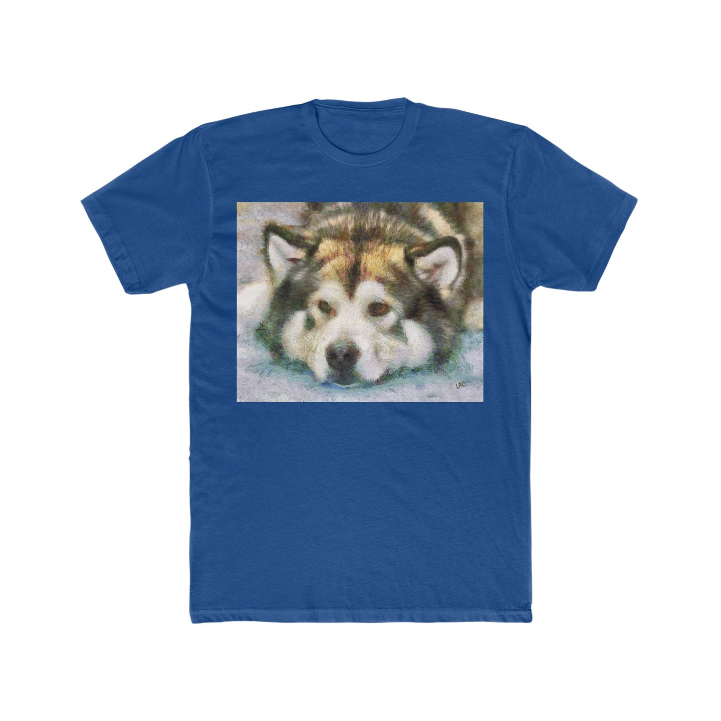 Malamute 'Eyak' -- Men's Fitted Cotton Crew Tee