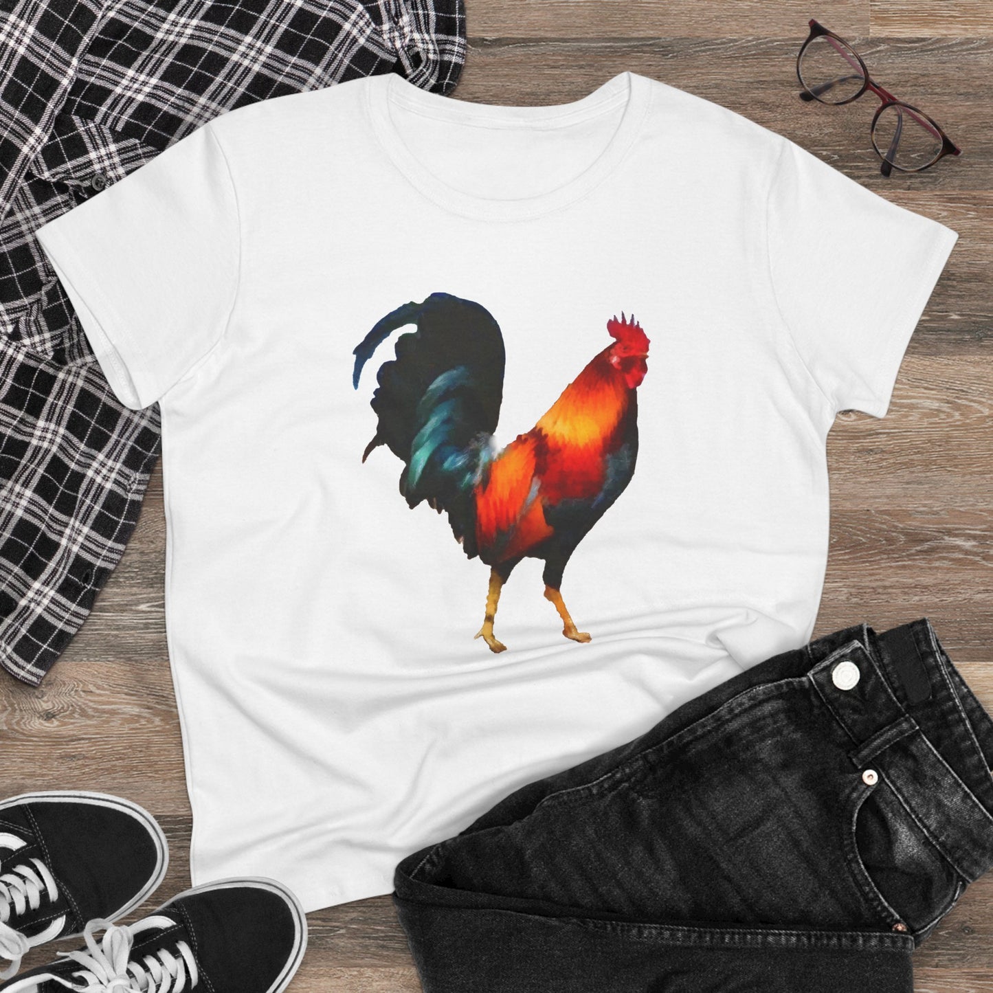 Rooster 'Silas' Women's Midweight Cotton Tee