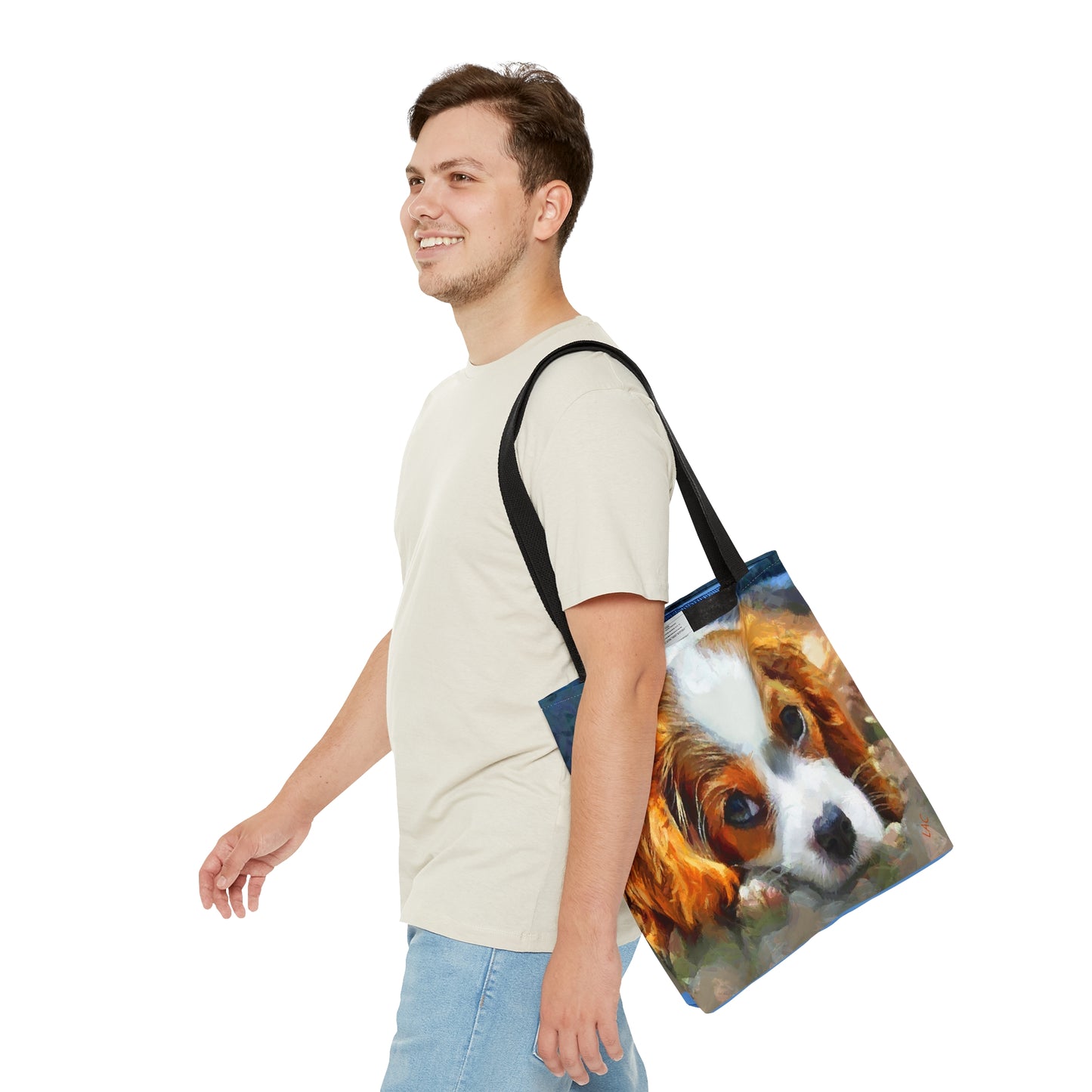 Cavalier King Charles Puppy Tote Bag