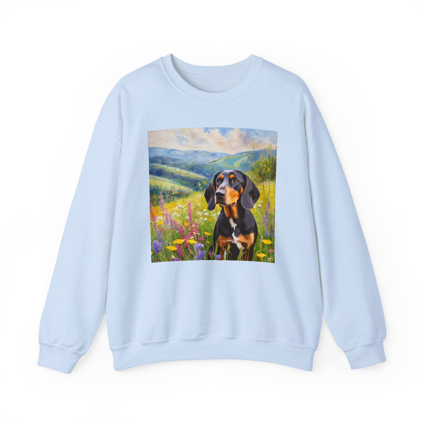 Black & Tan Coonhound Unisex 50/50 Crewneck Sweatshirt