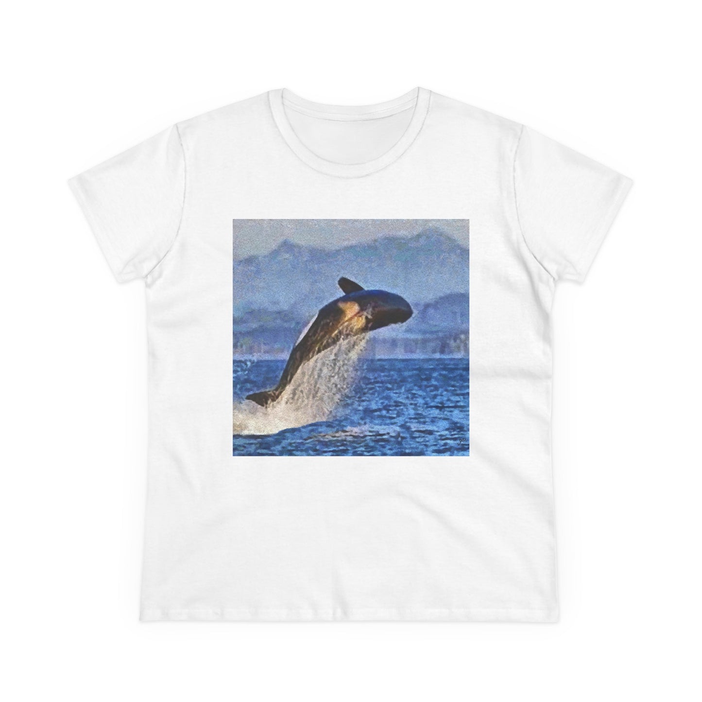 Whale 'Leviathan' Women's Midweight Cotton Tee