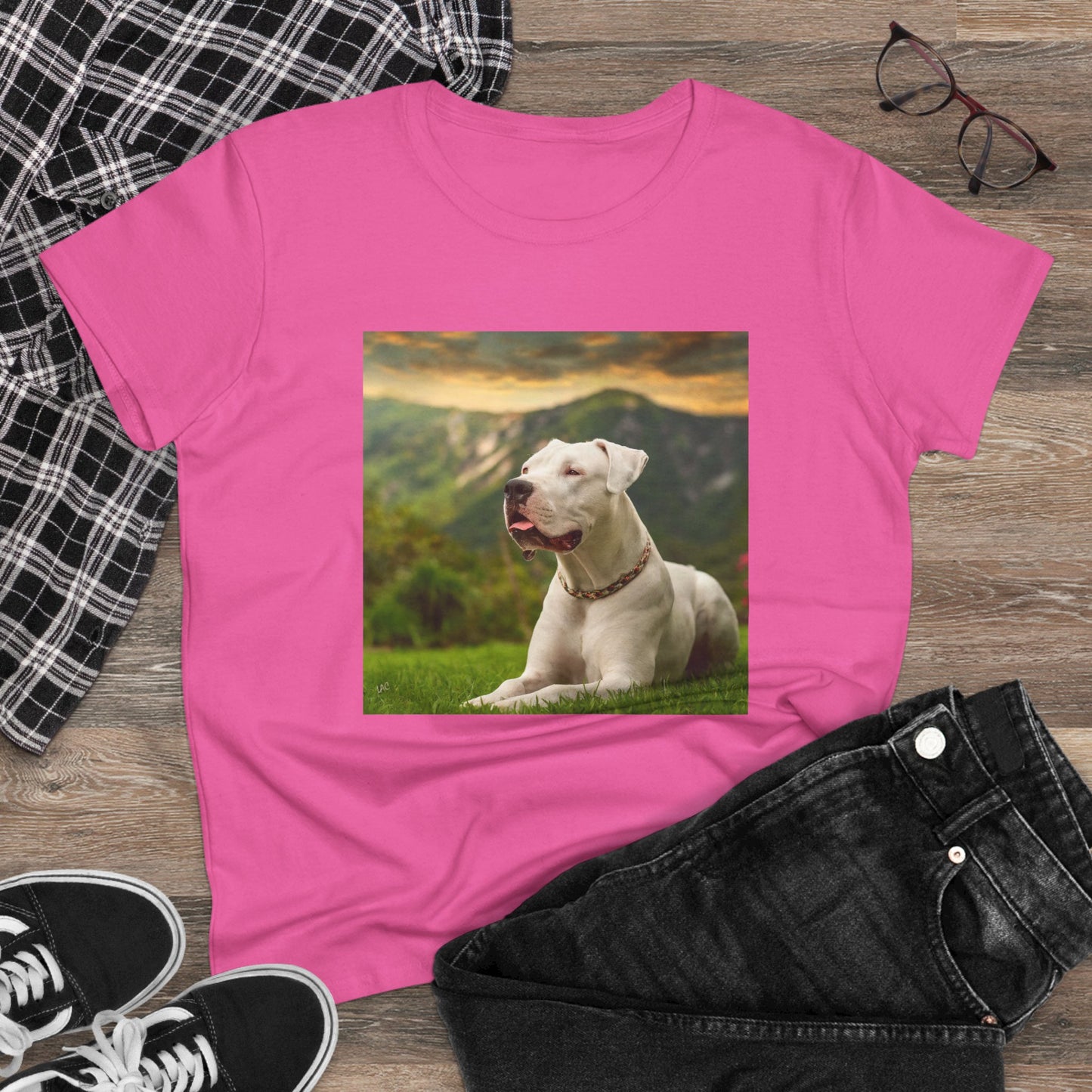 Dogo Argentino Women's Midweight Cotton Tee