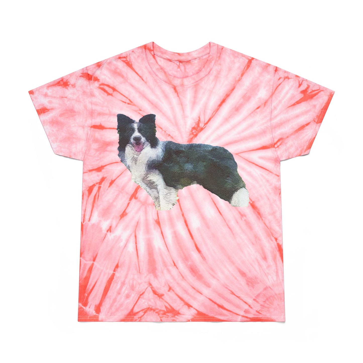 Border Collie '#1' Cyclone Tie-Dye Tee
