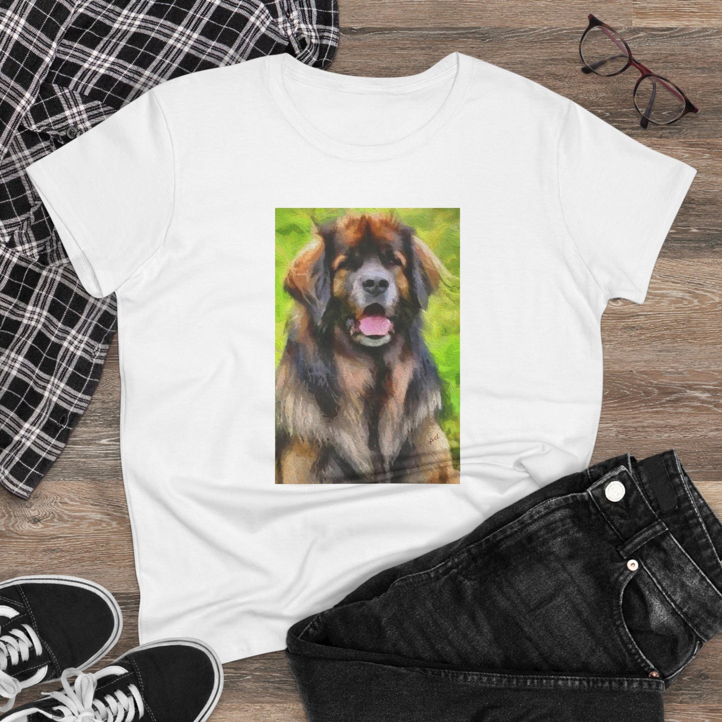 Leonberger Women's Midweight Cotton Tee