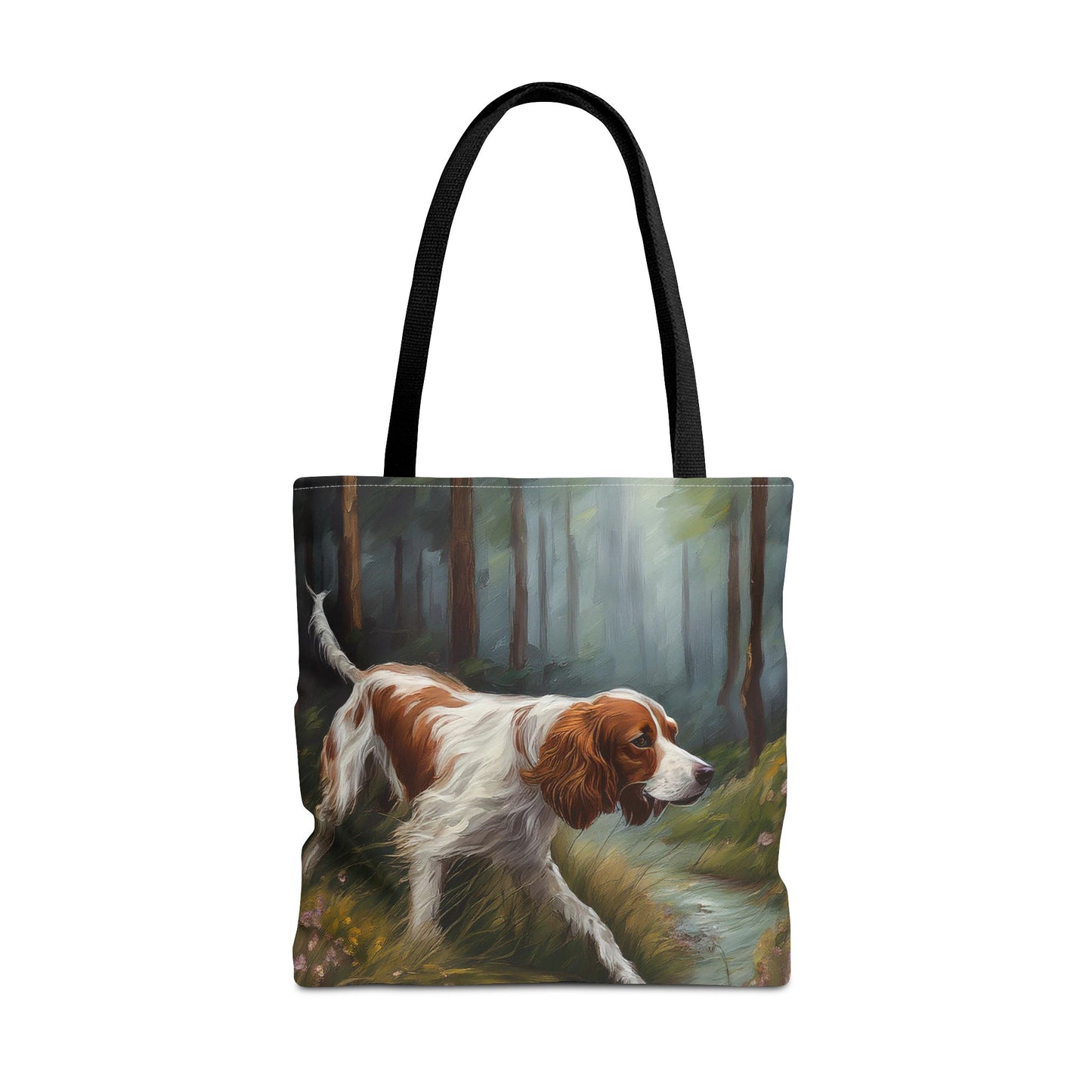 Irish Red & White Setter Polyester Tote Bag (AOP) - Versatile Companion