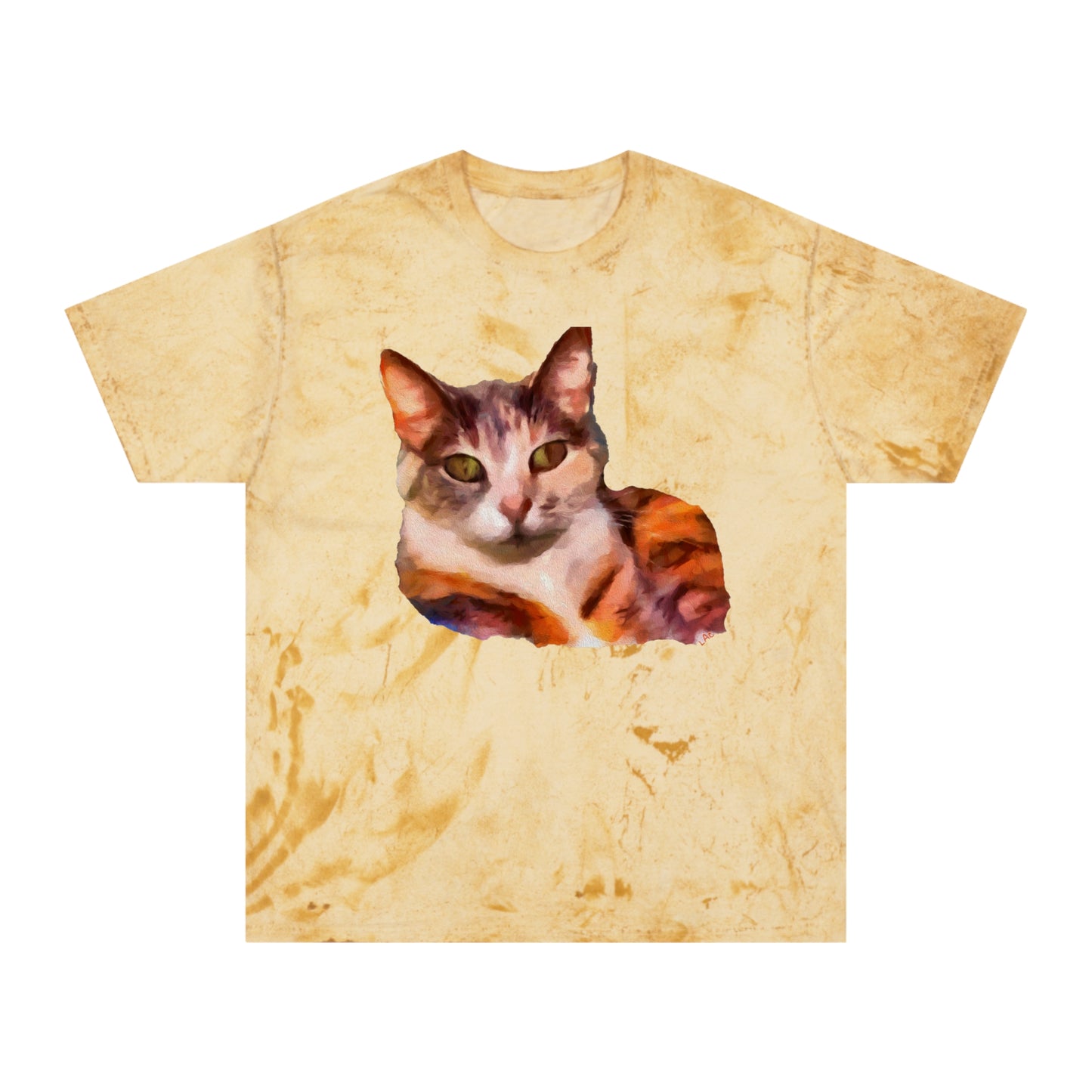 Orange Cat 'Smidget' Unisex Cotton Color Blast T-Shirt