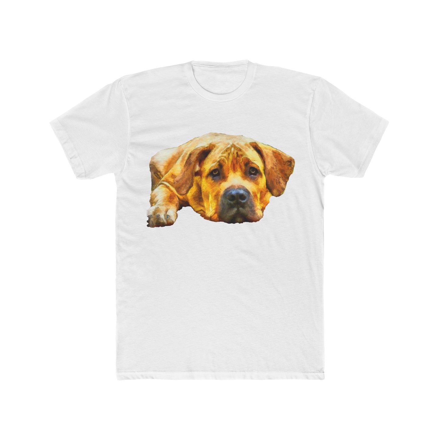 Boerboel Men's Fitted Cotton Crew Tee: Embrace Comfort and Style