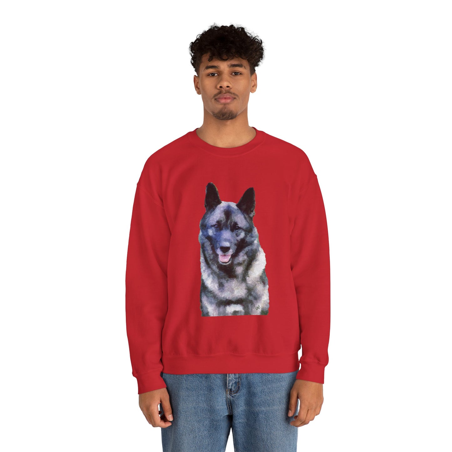 Norwegian Elkhound - Unisex 50/50 Crewneck Sweatshirt