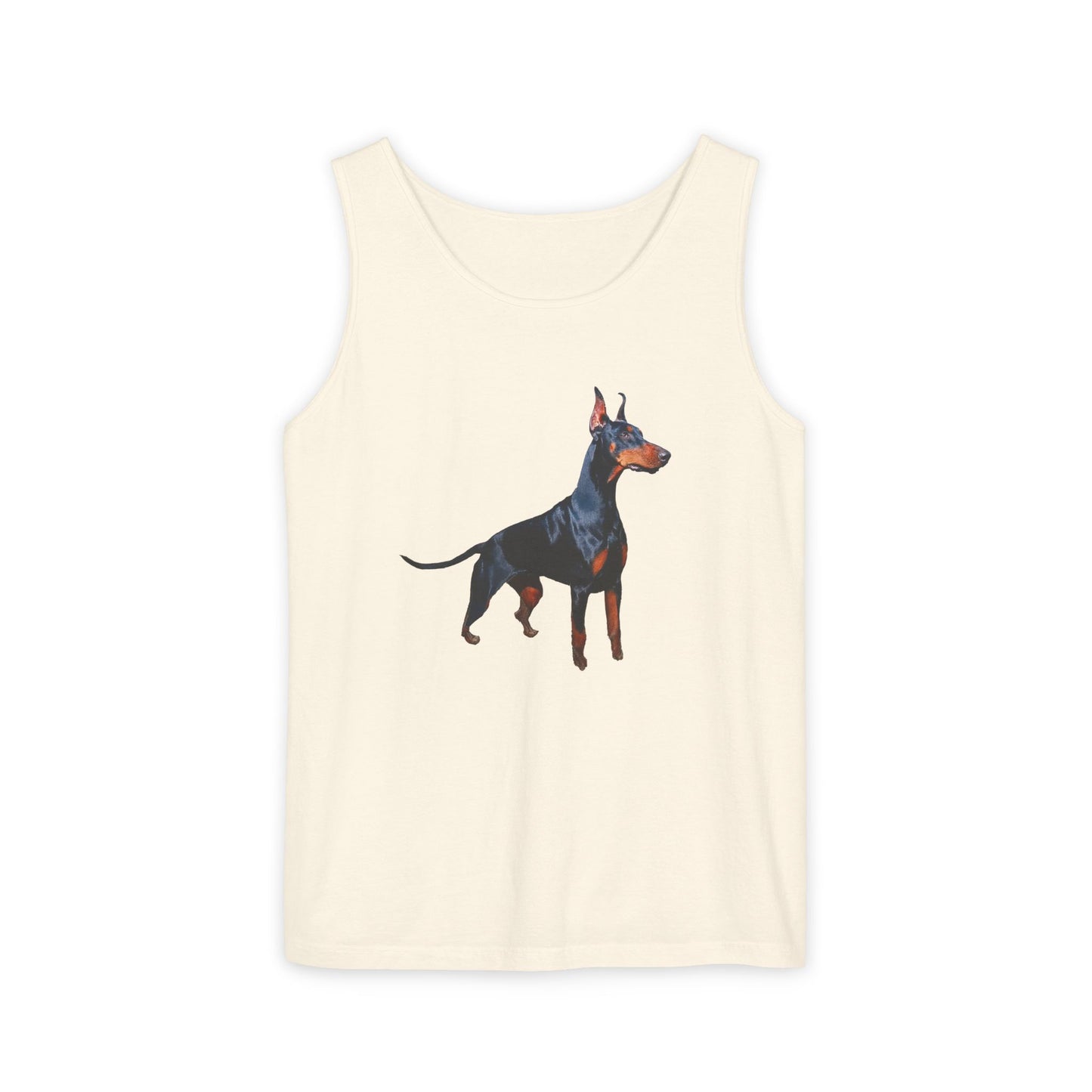 Doberman Pinscher Lover's Unisex Relaxed Fit Garment-Dyed Tank Top