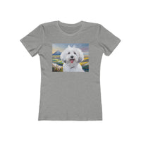 Coton Tulear -  Women's Slim Fitted Ringspun Cotton Tee