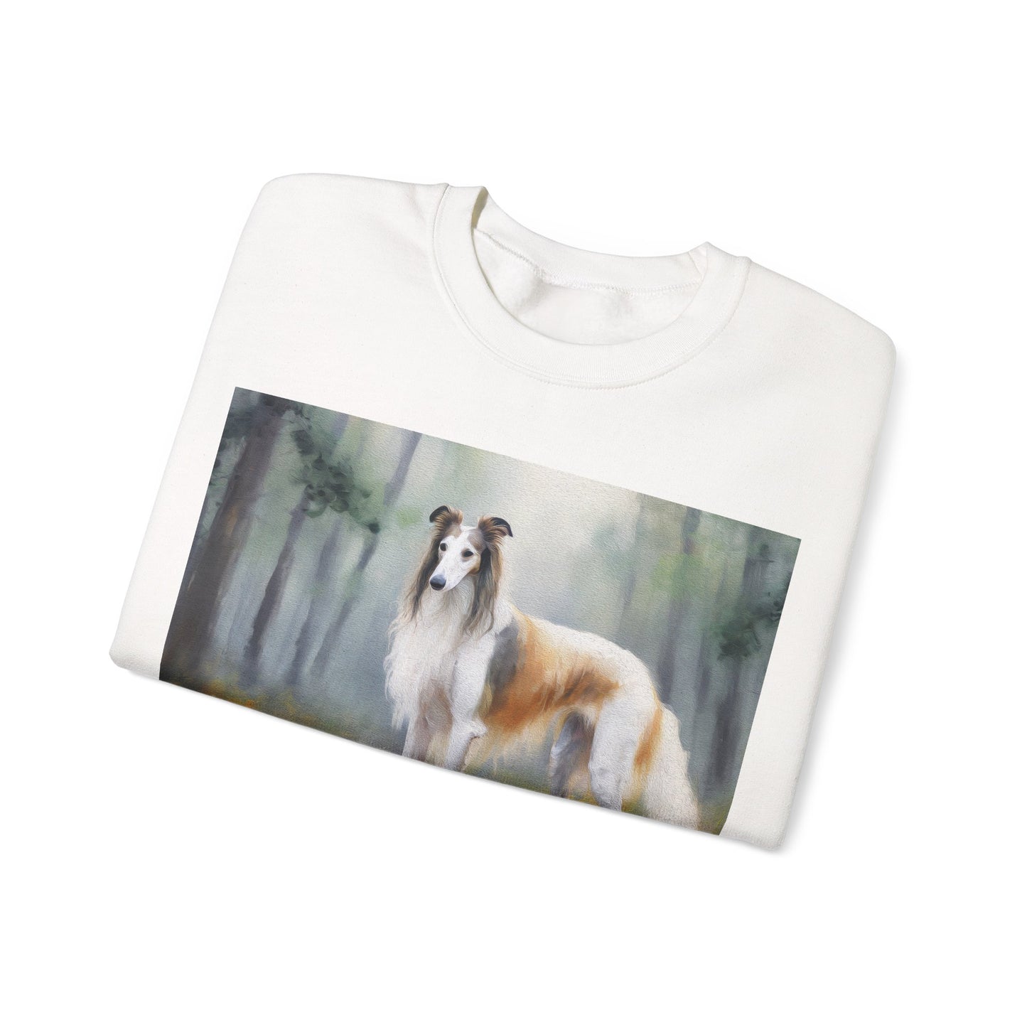 Borzoi 'Russian Wolfhound' Unisex 50/50 Crewneck Sweatshirt