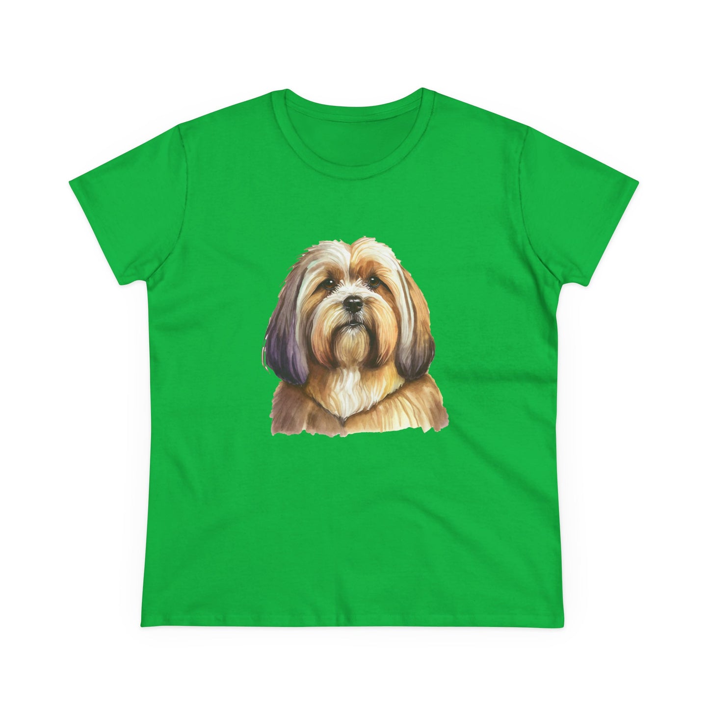 Lhasa Apso Women's Midweight Cotton Tee