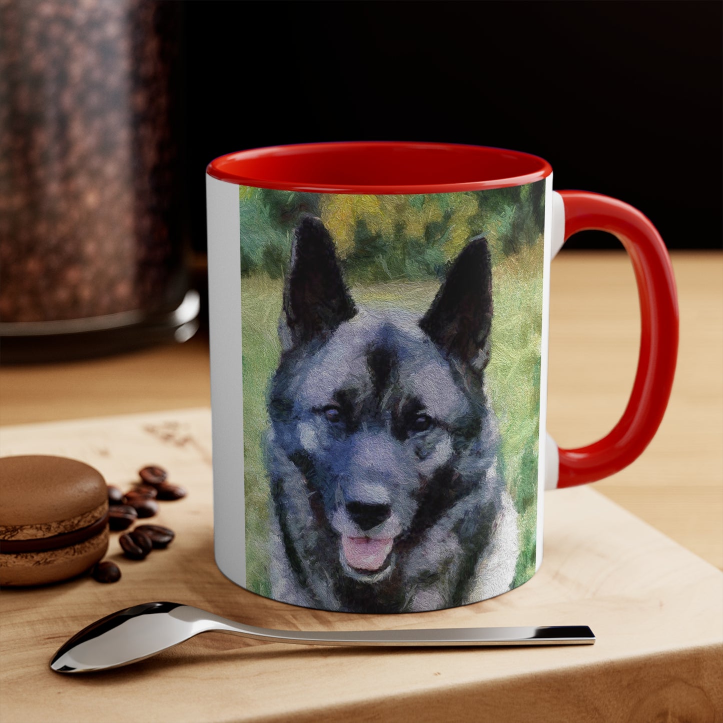 Norwegian Elkhound Accent Coffee Mug, 11oz