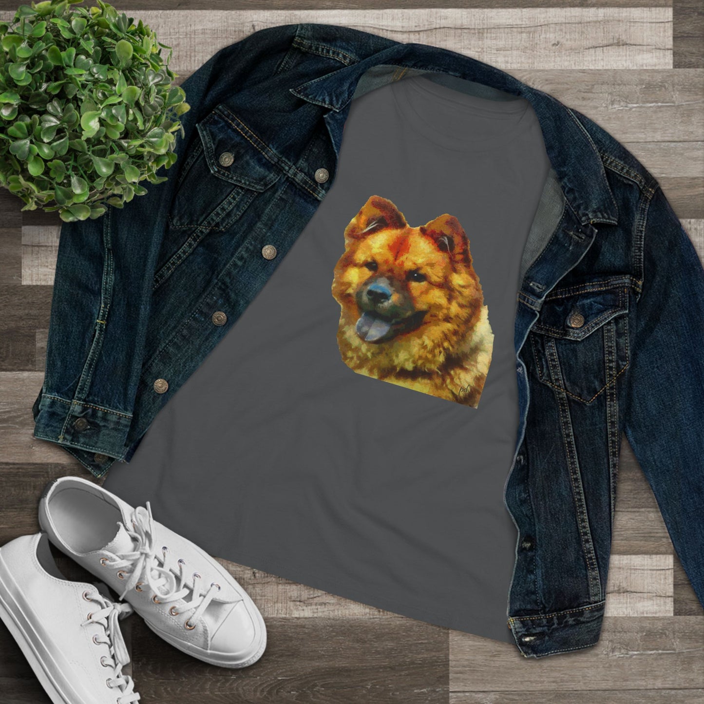 Chow Women's Relaxed Fit Cotton Tee