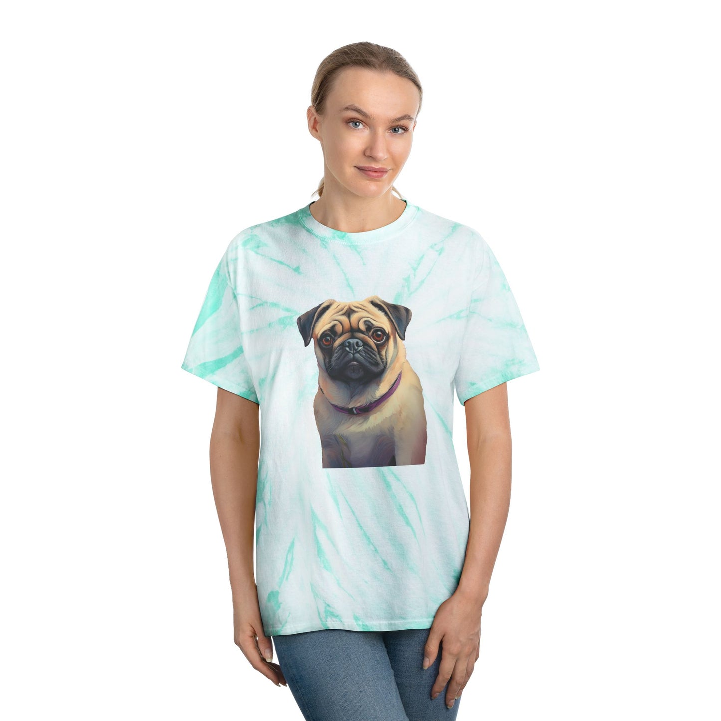 Pug - Unisex Tie-Dye Tee, Cyclone