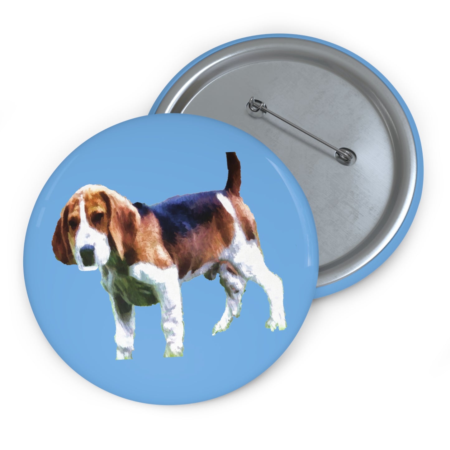 American Foxhound Metal Pinback Buttons