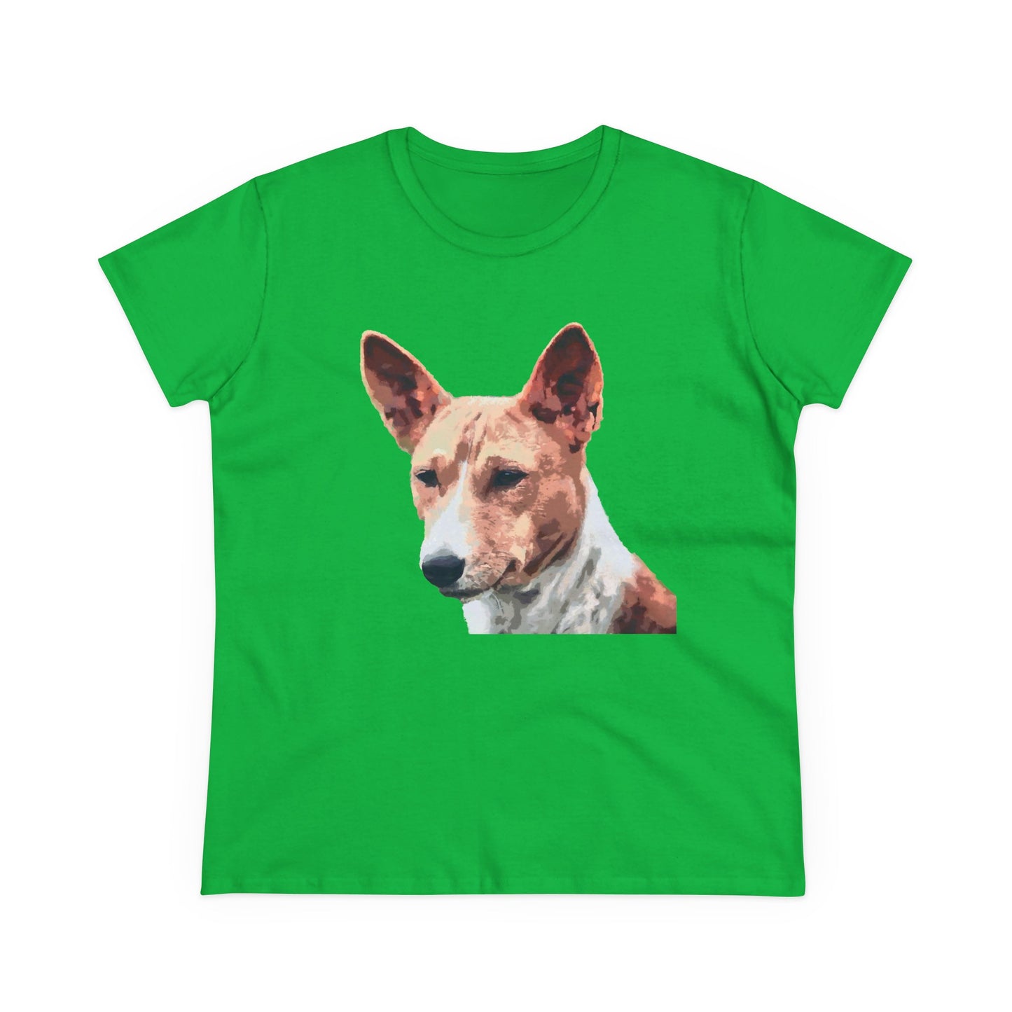 Basenji Women's Midweight Cotton Tee - A Whisper of Comfort
